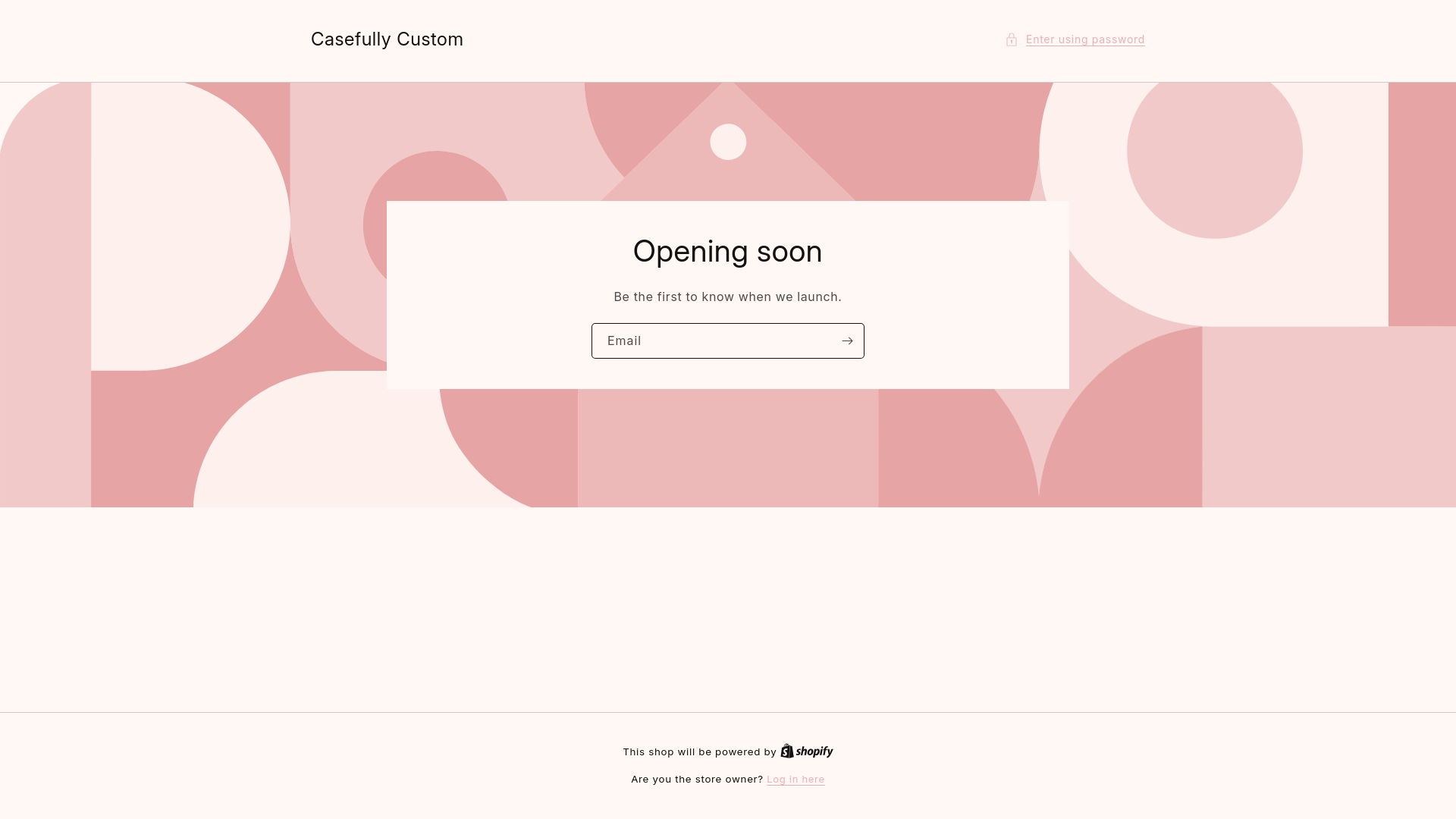 website screenshot of https://casefullycustom.com/