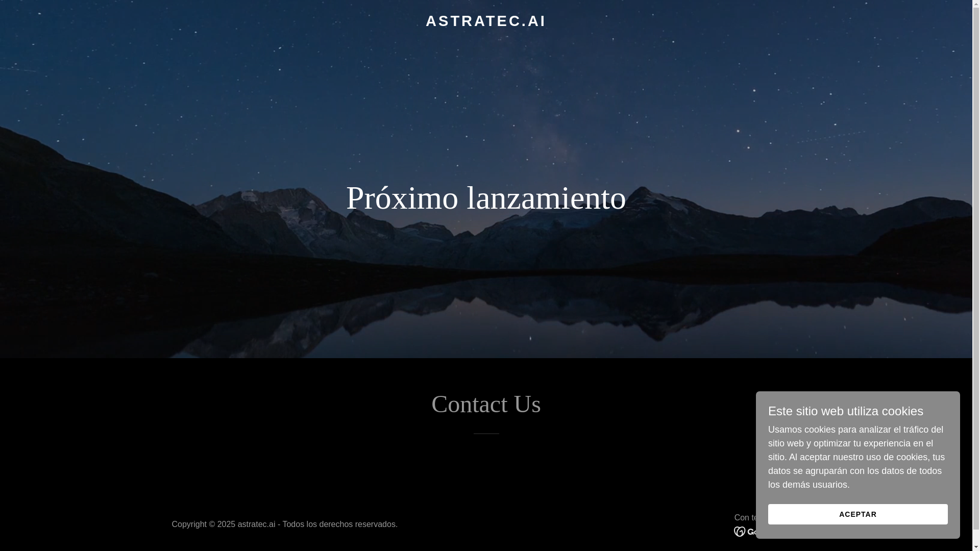website screenshot of https://astratec.ai/