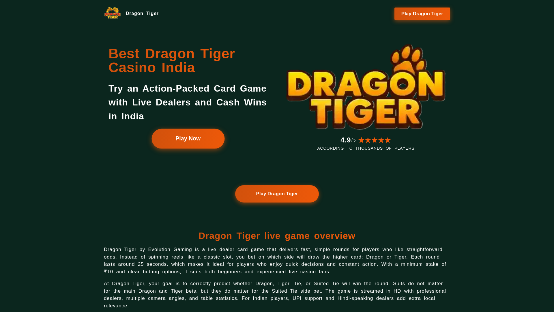 website screenshot of https://dragon-tiger-game.ink/