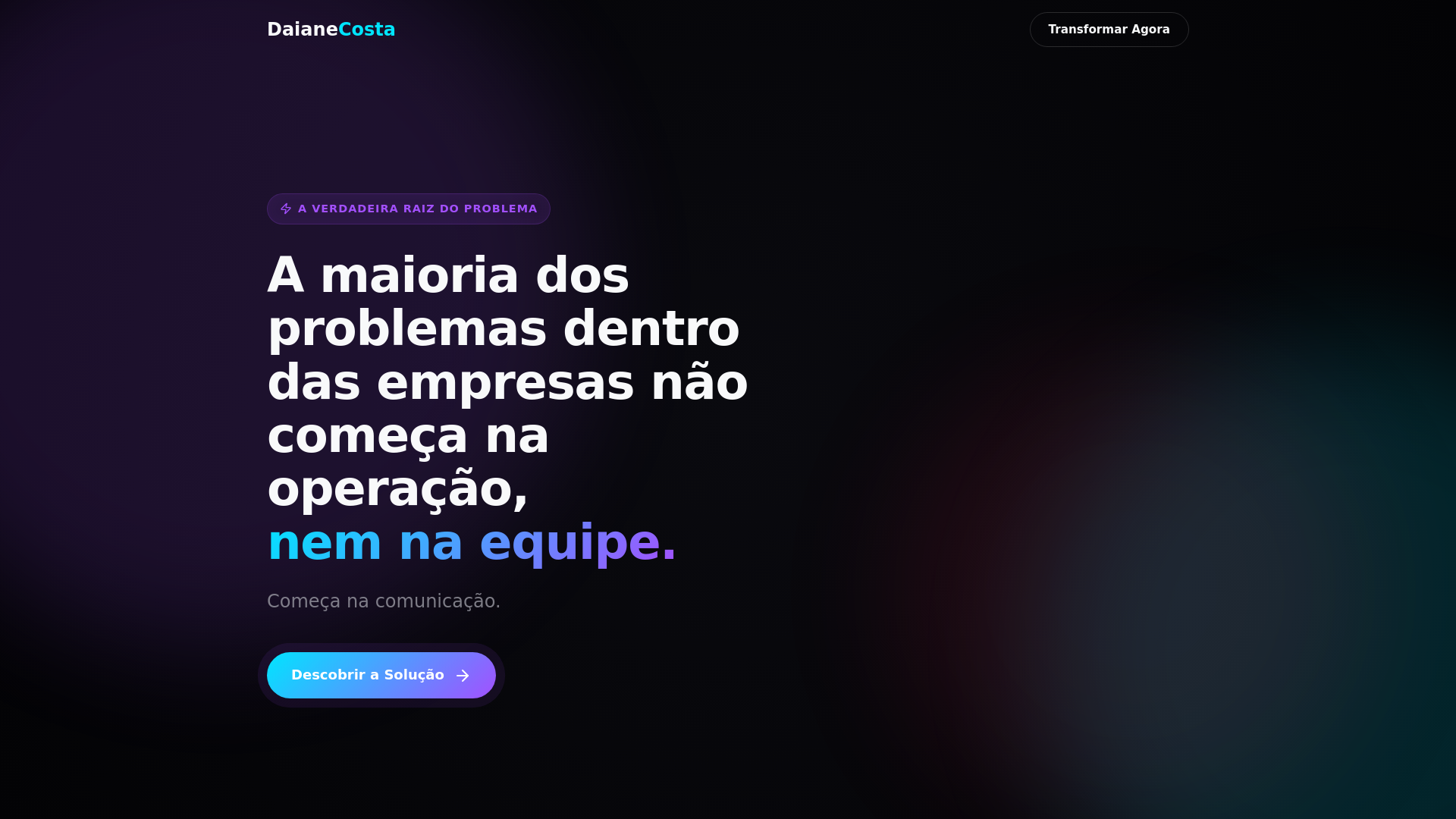 website screenshot of https://daianecostta.com.br/