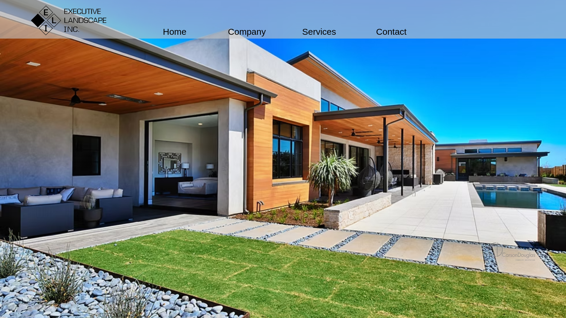 website screenshot of https://executivelandscapeinc.co/