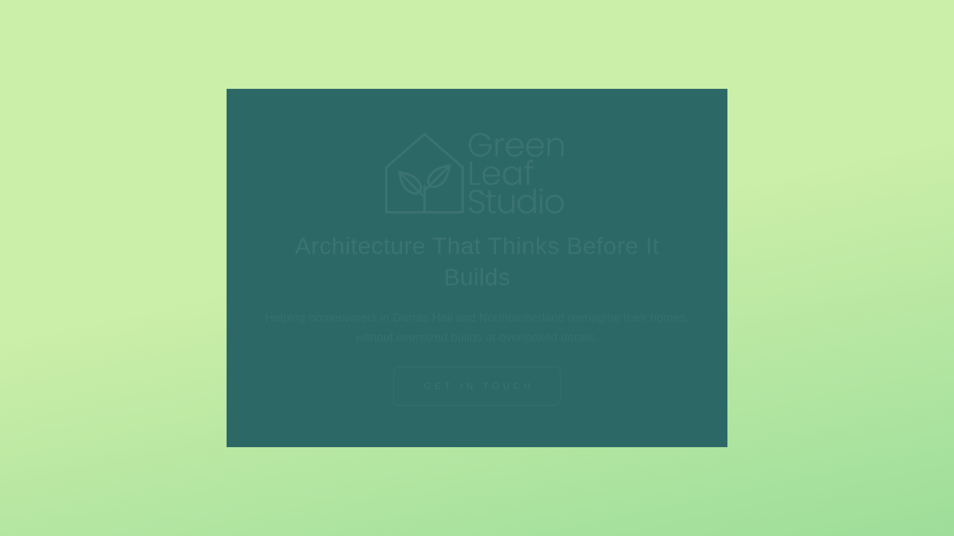 website screenshot of https://greenleafstudio.co.uk/