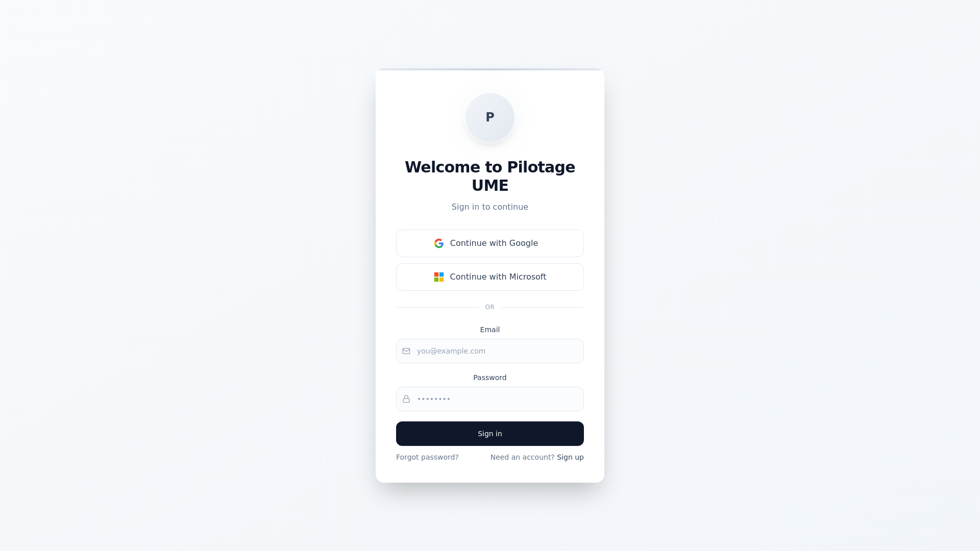 website screenshot of https://pilotage-umd.com/
