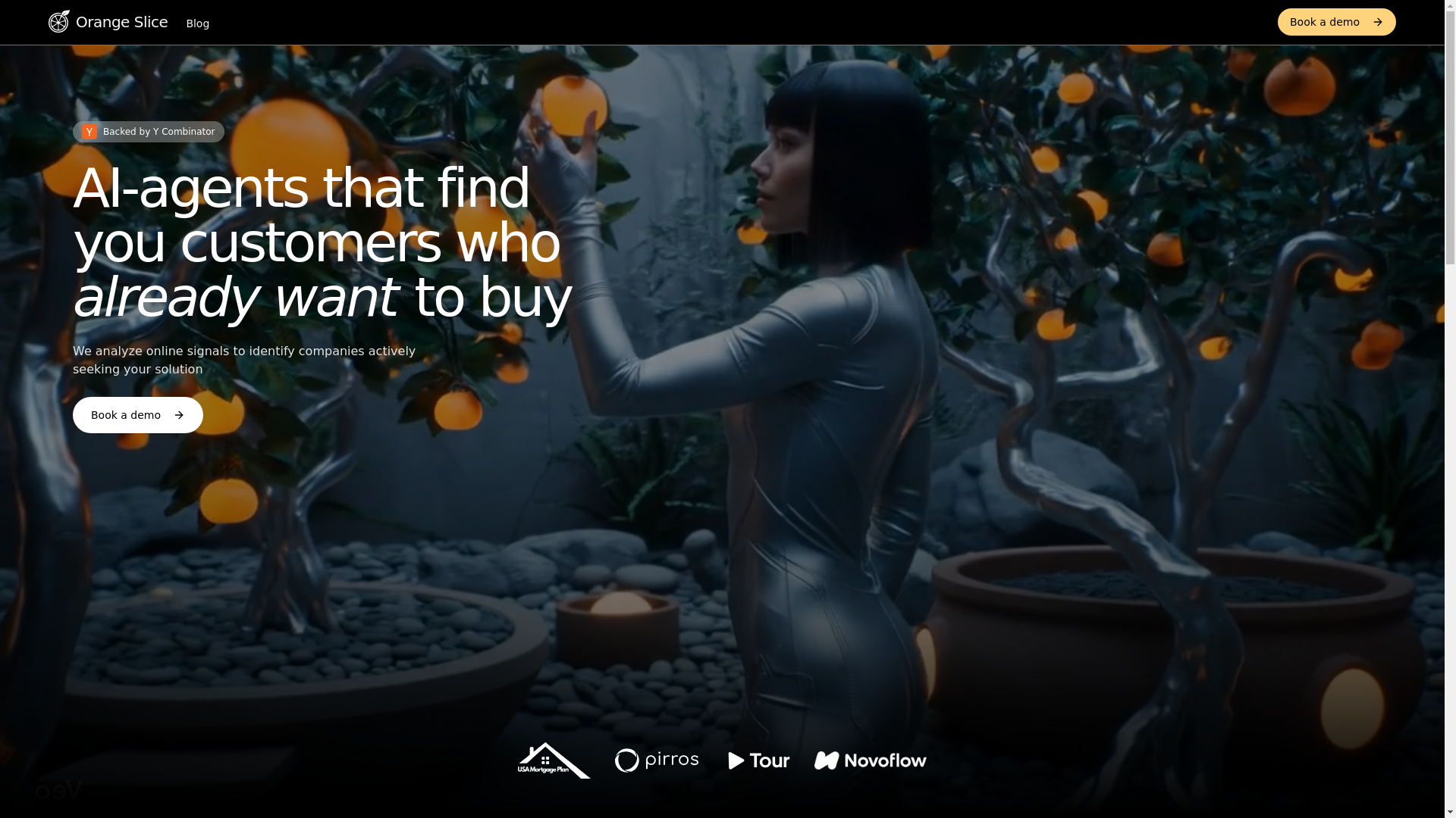 website screenshot of https://orangeslice-ai-clone.pages.dev/