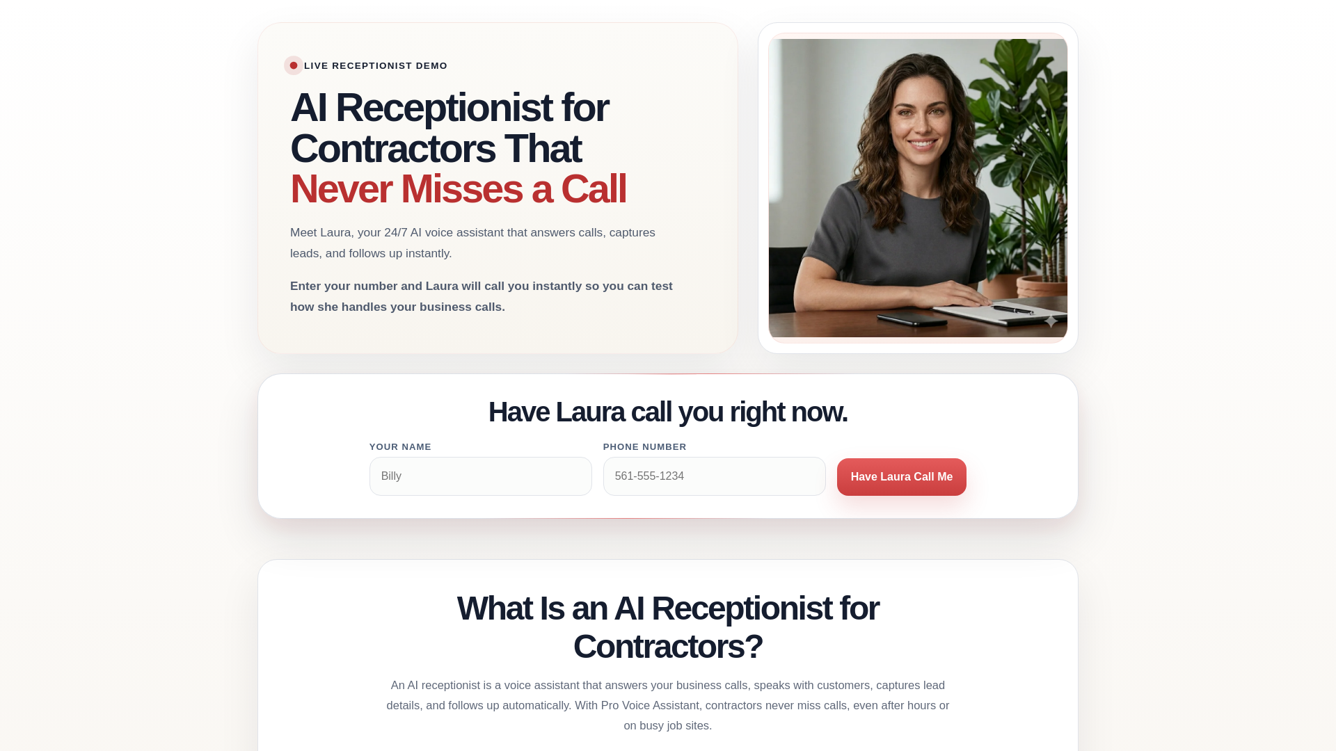 website screenshot of https://provoiceassistant.com