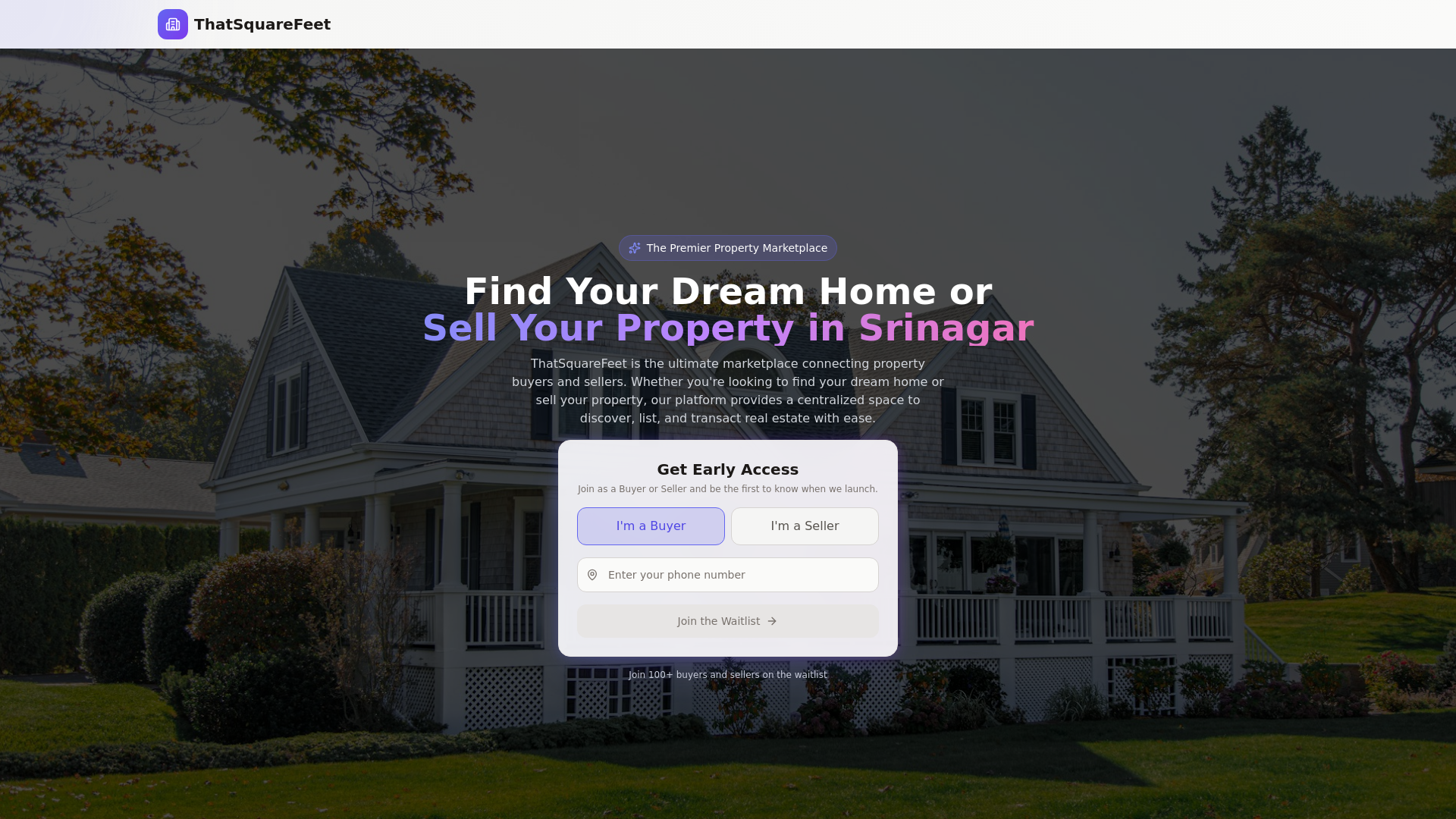 website screenshot of https://thatsquarefeet.pages.dev/