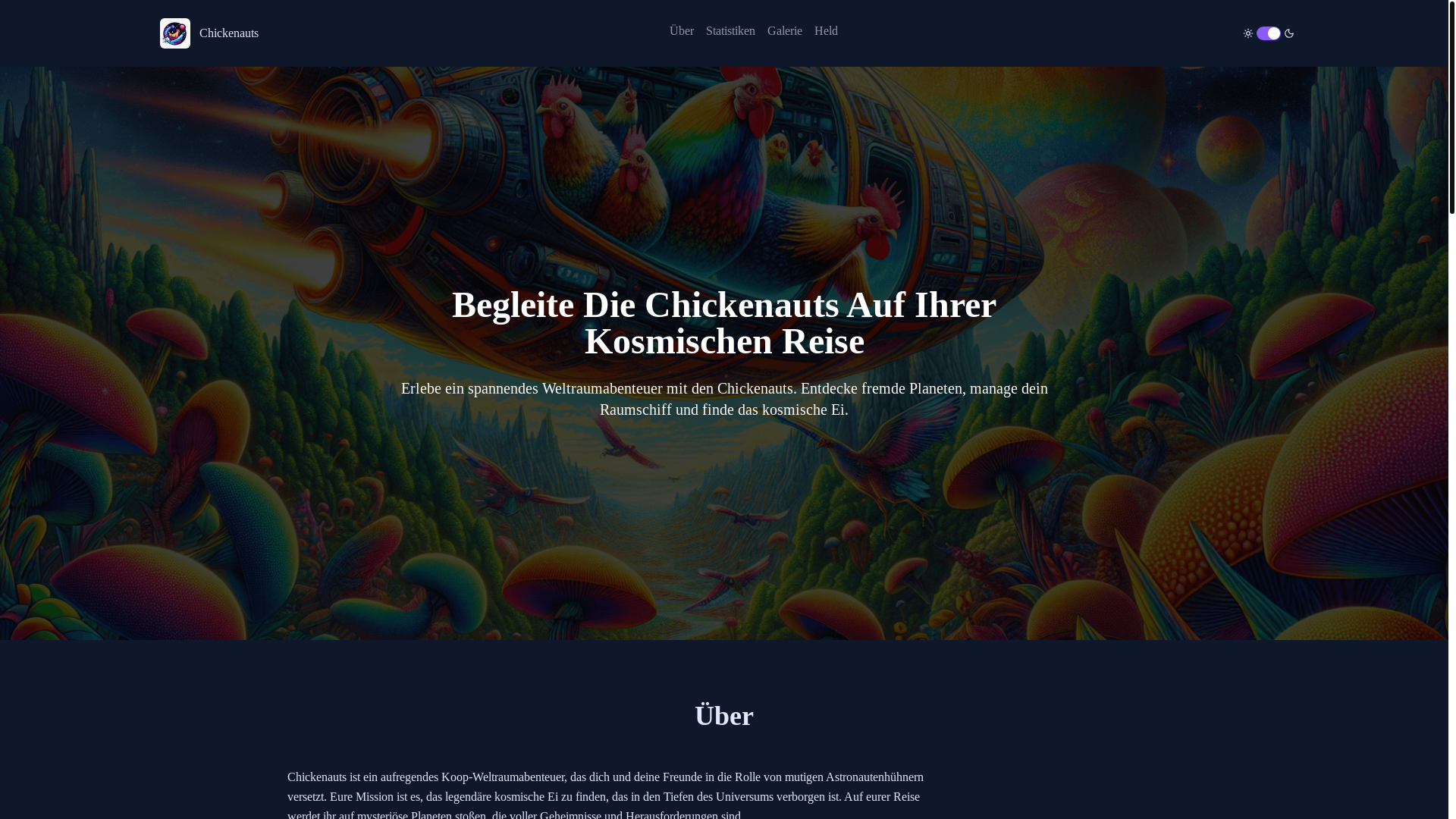 website screenshot of https://chickenauts-ch.com/