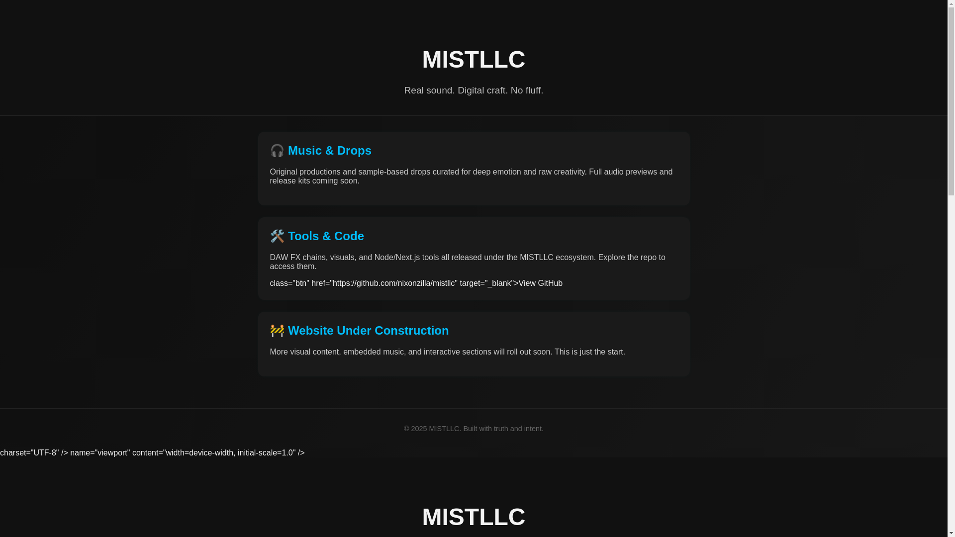 website screenshot of https://mistllc-frontend.pages.dev/