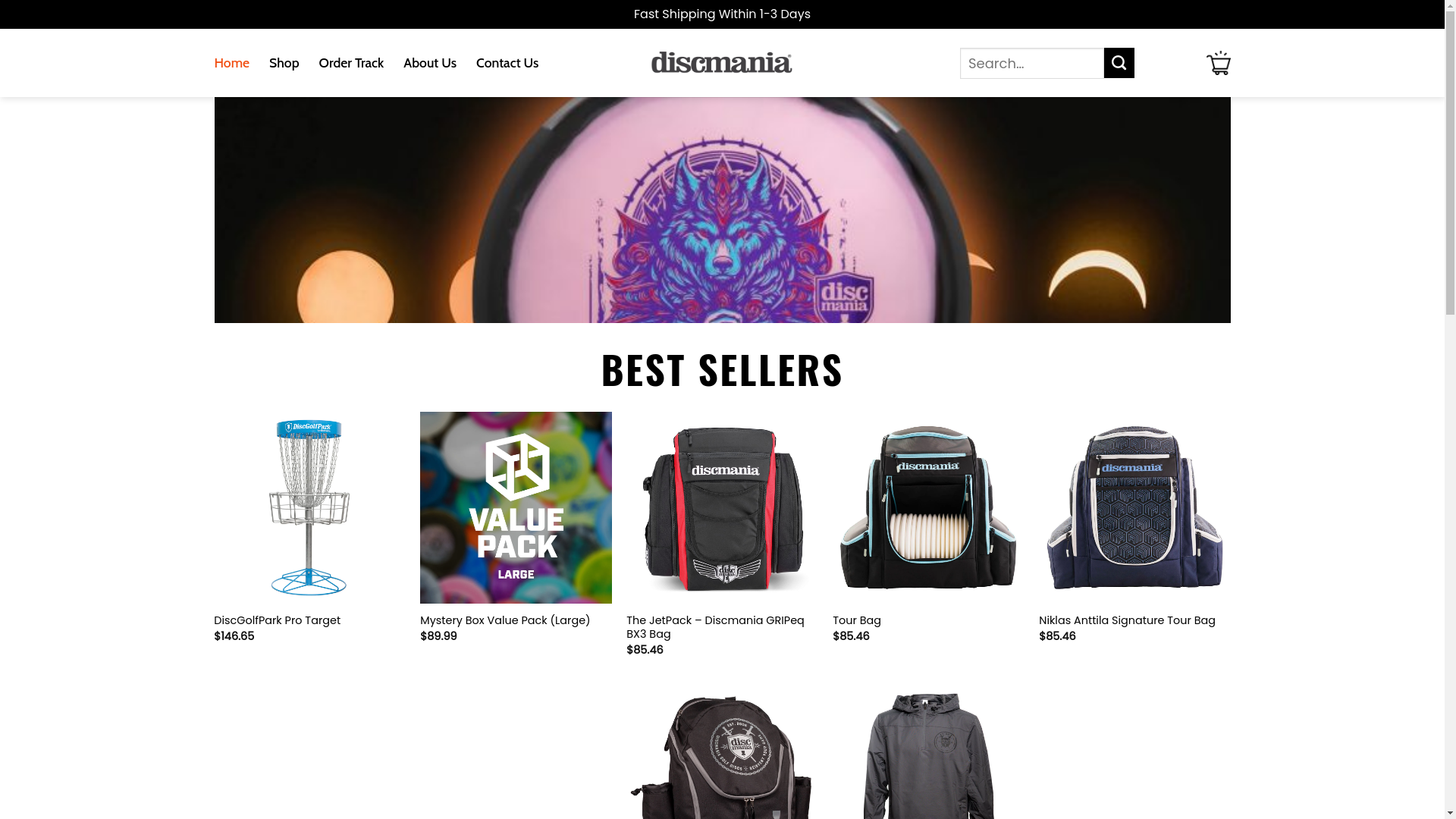 website screenshot of https://globaldiscmania.shop/