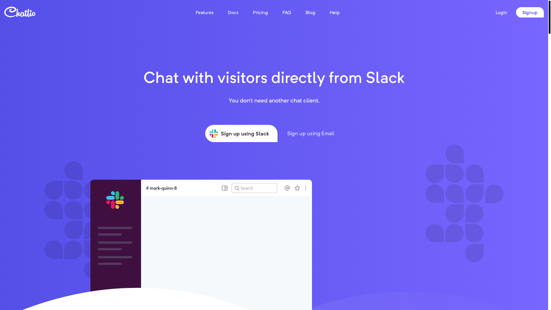 website screenshot of https://chatlio-com.pages.dev/