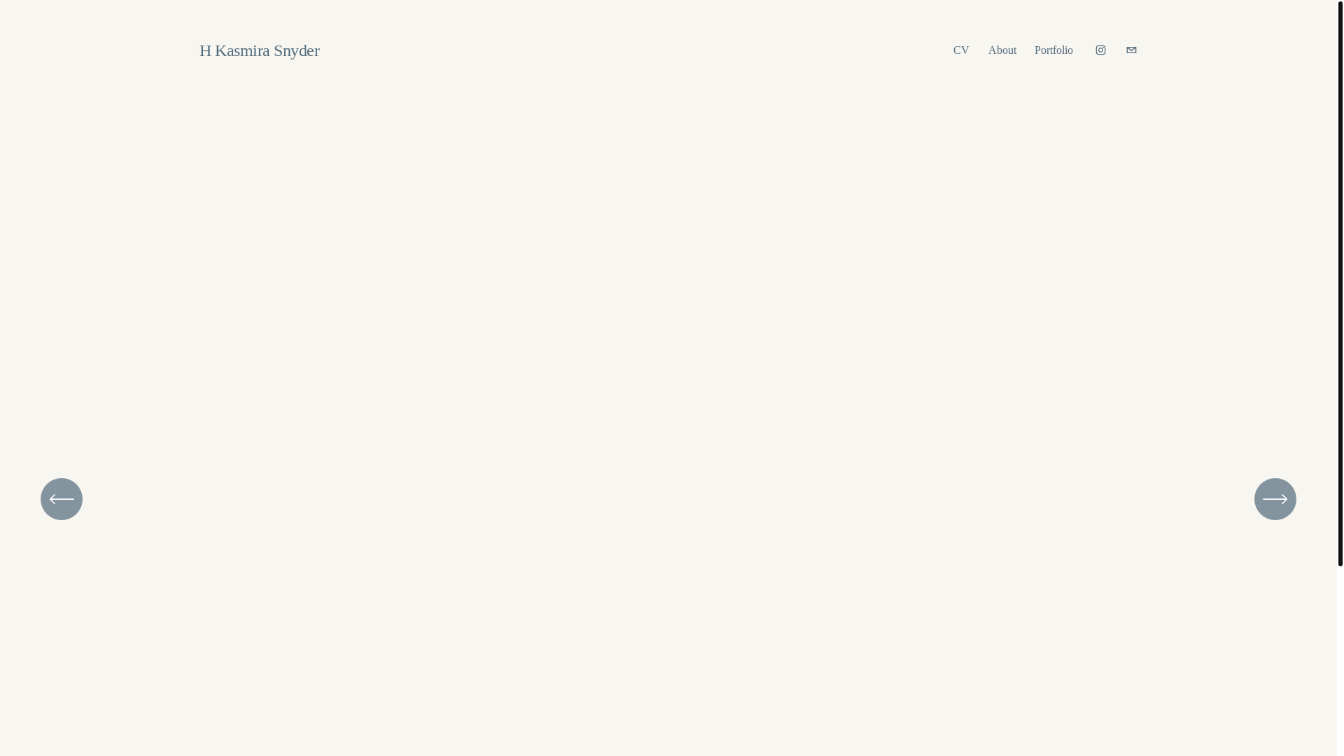 website screenshot of https://kasmirasnyder.art/