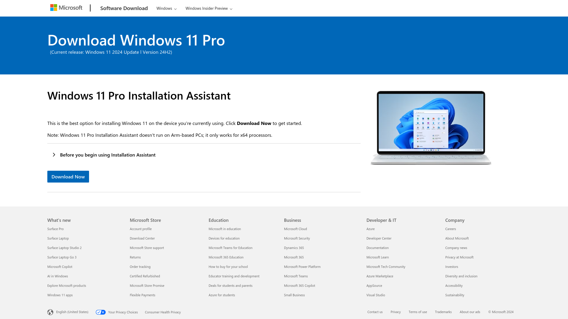 website screenshot of https://mss-365-download.pro