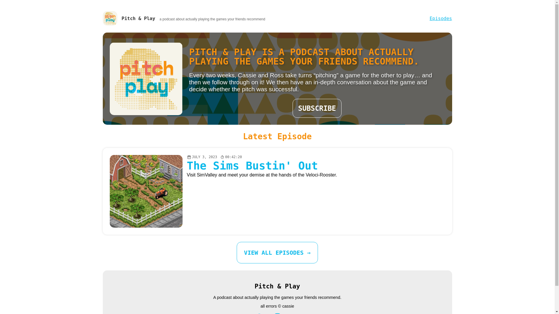 website screenshot of https://pitchandplay.pages.dev/