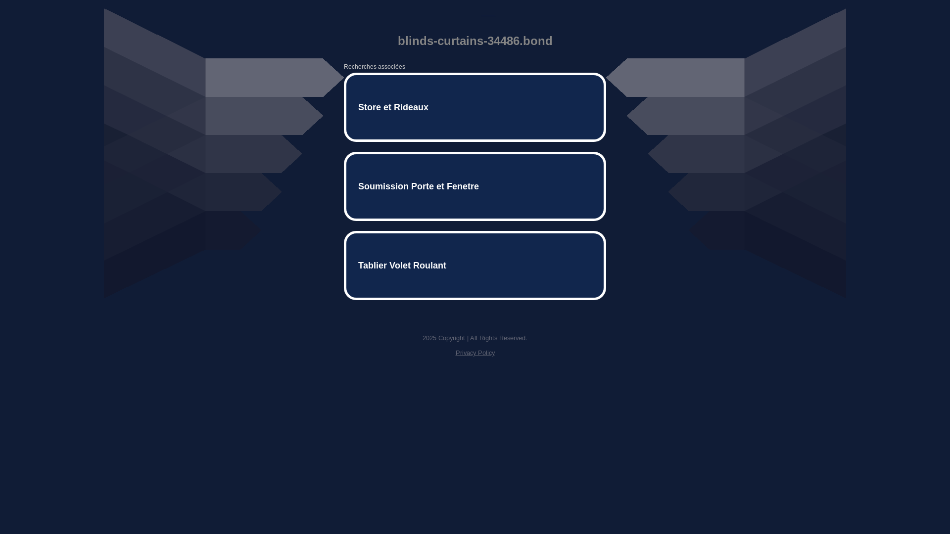 website screenshot of https://blinds-curtains-34486.bond/