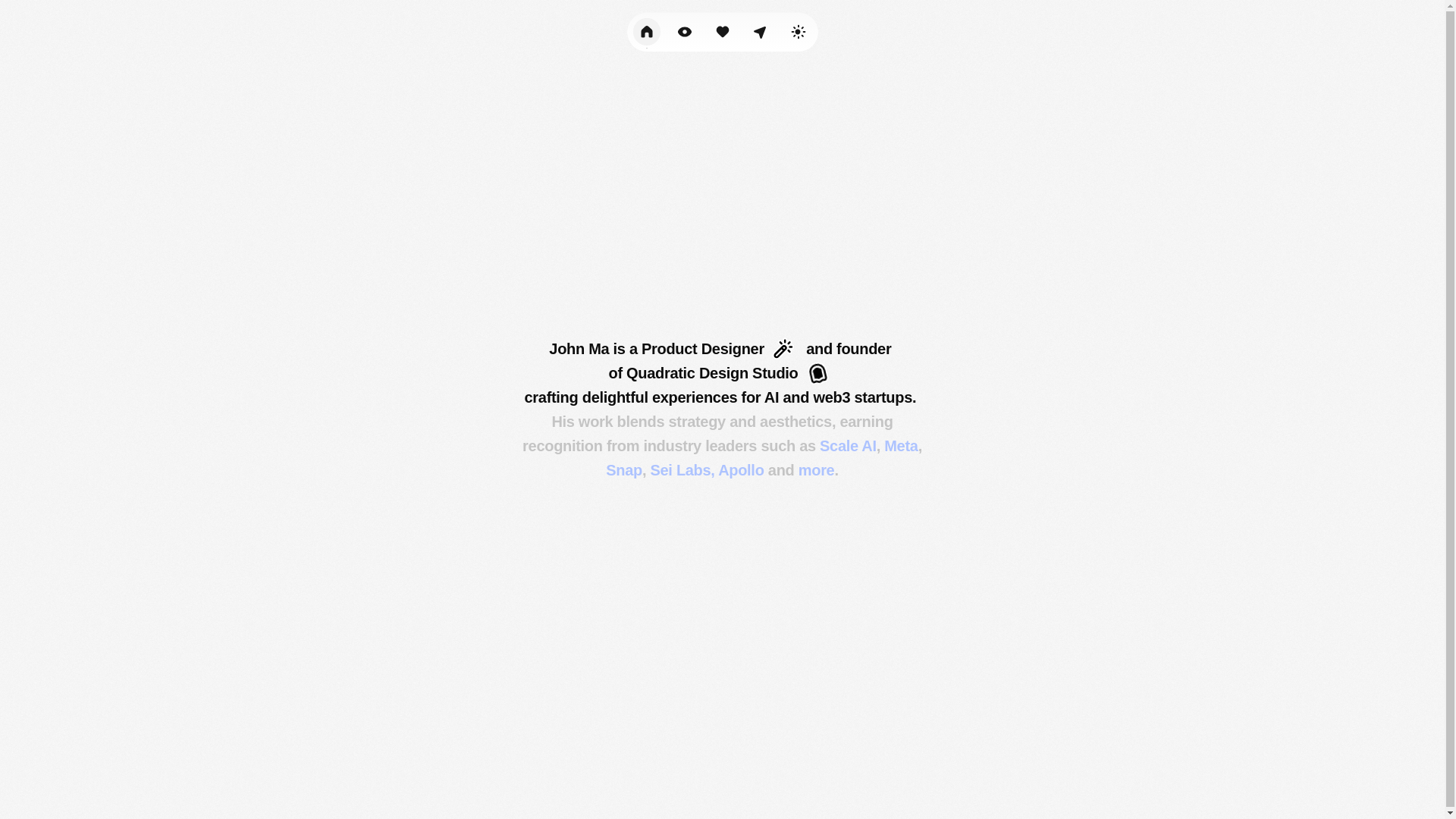 website screenshot of https://johnma.xyz/