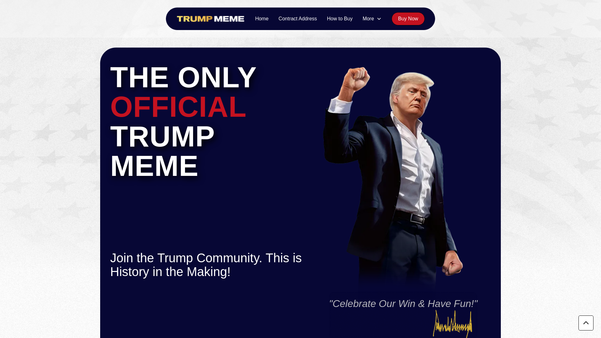 website screenshot of https://tramp-coin.trade/