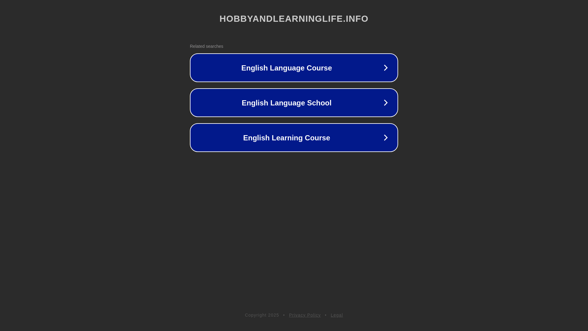 website screenshot of https://hobbyandlearninglife.info/