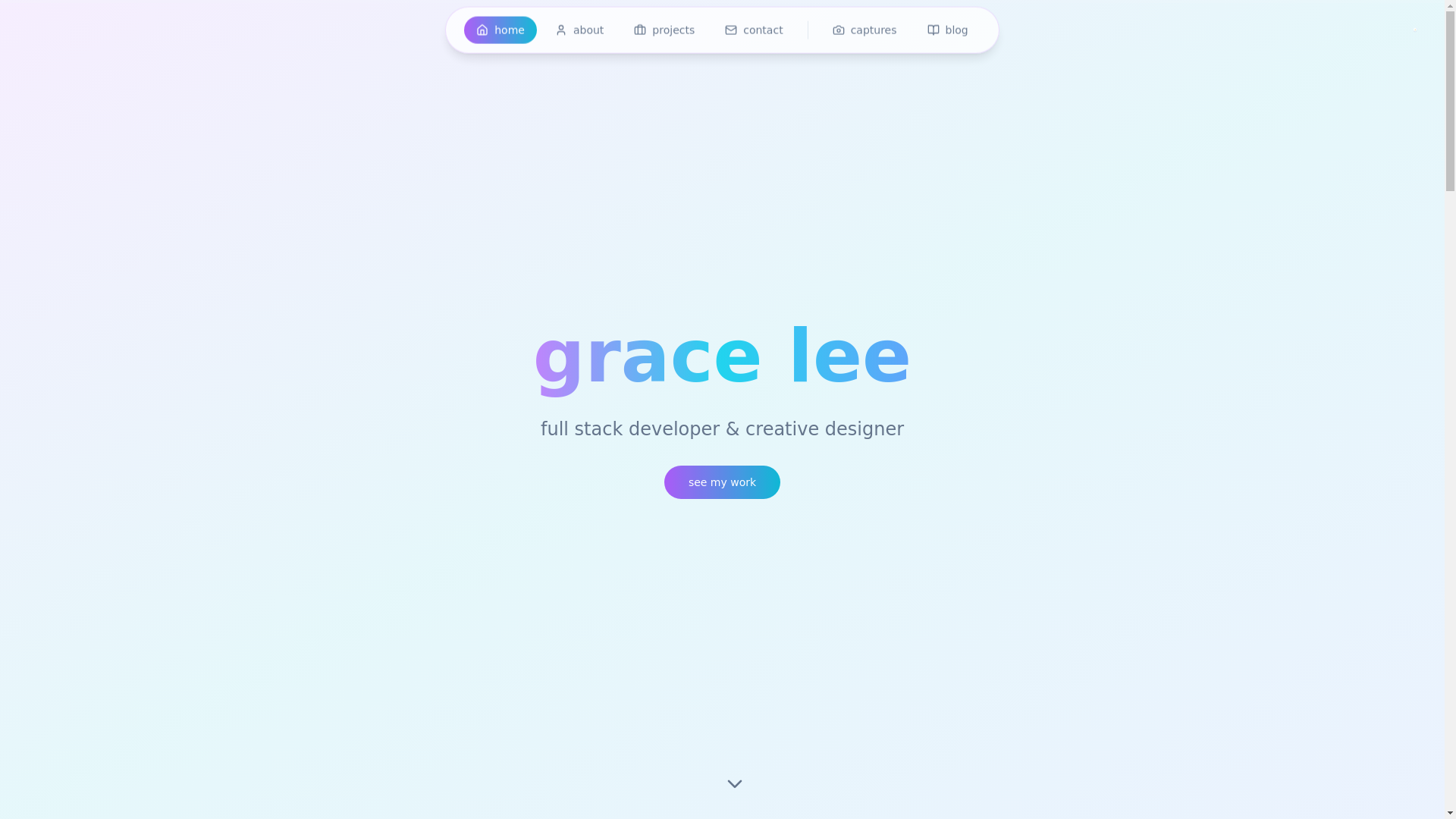 website screenshot of https://gracelee.site/