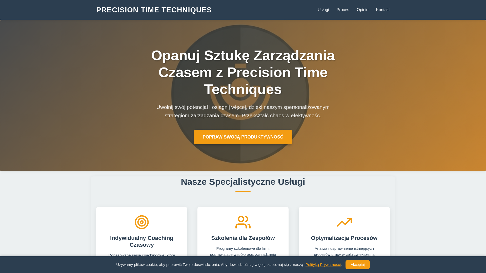 website screenshot of https://precisiontimetechniques.cyou/