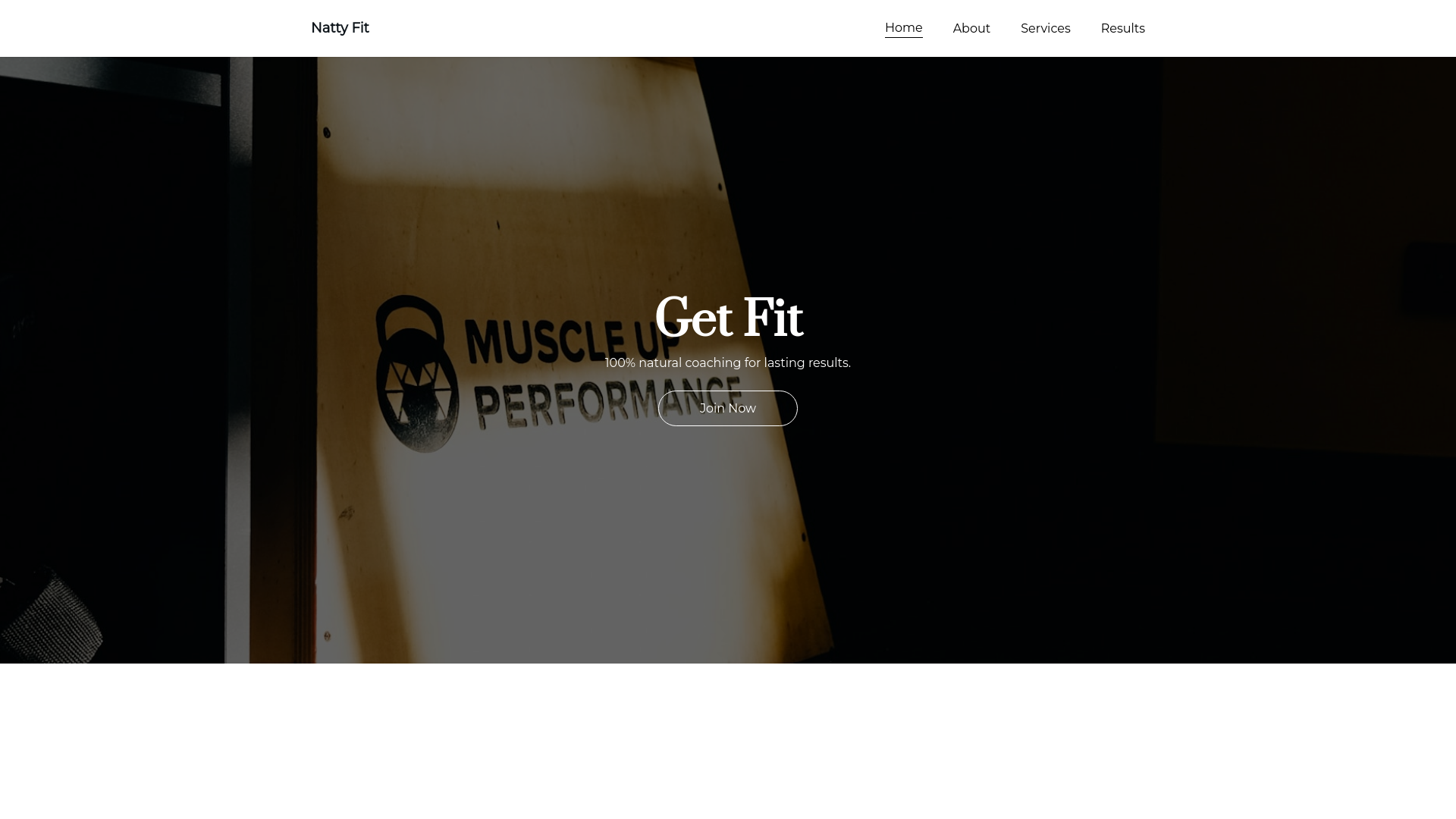 website screenshot of https://natty-fit.nl