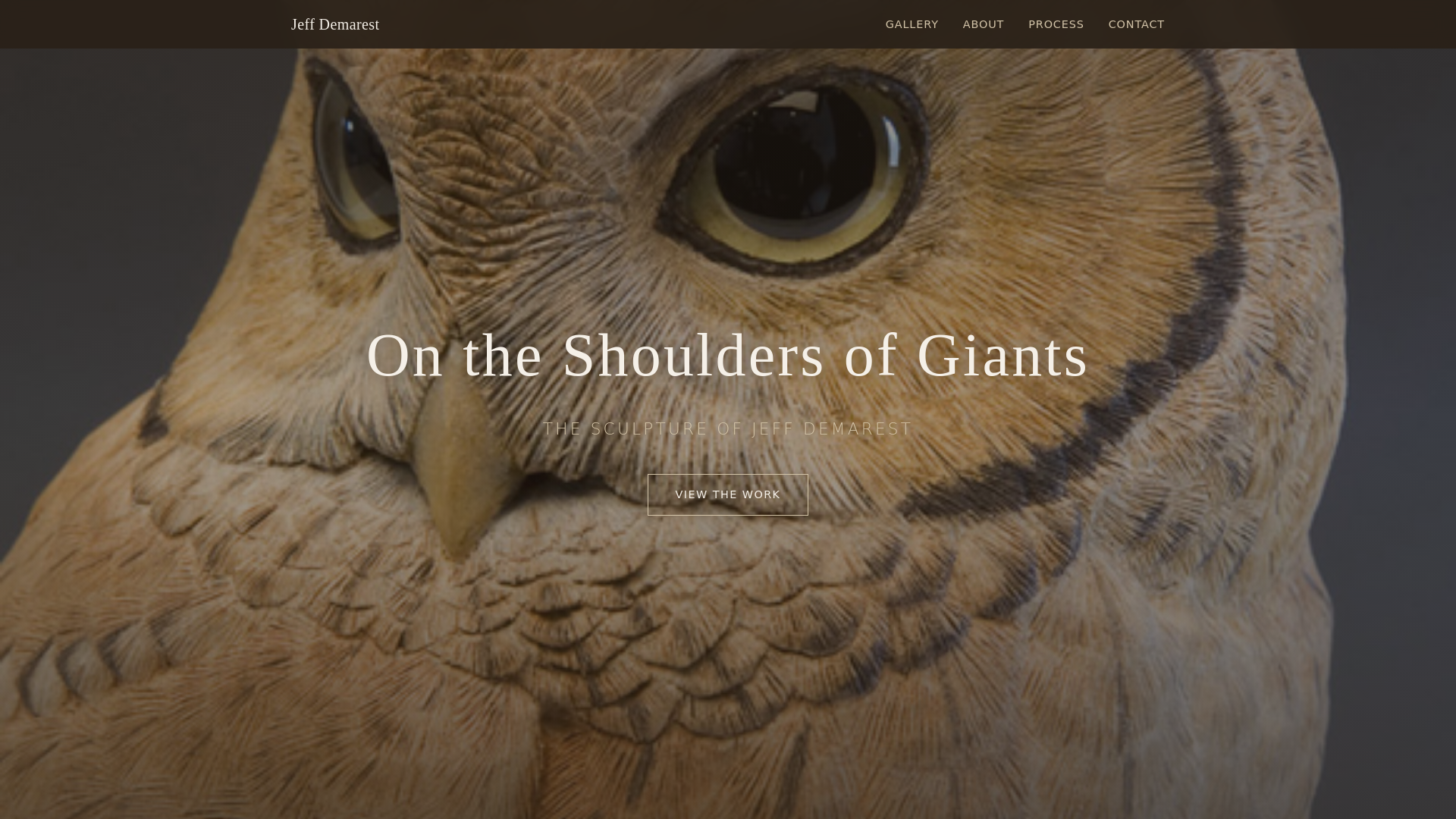 website screenshot of https://demarest.art