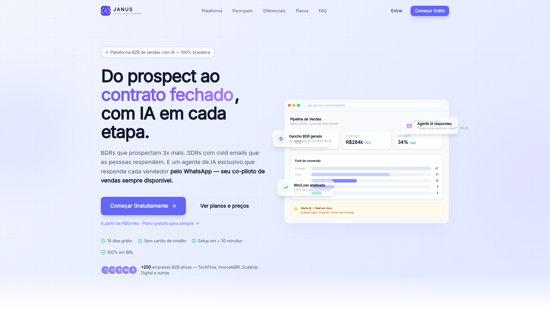 website screenshot of https://janus-corporate.pages.dev/