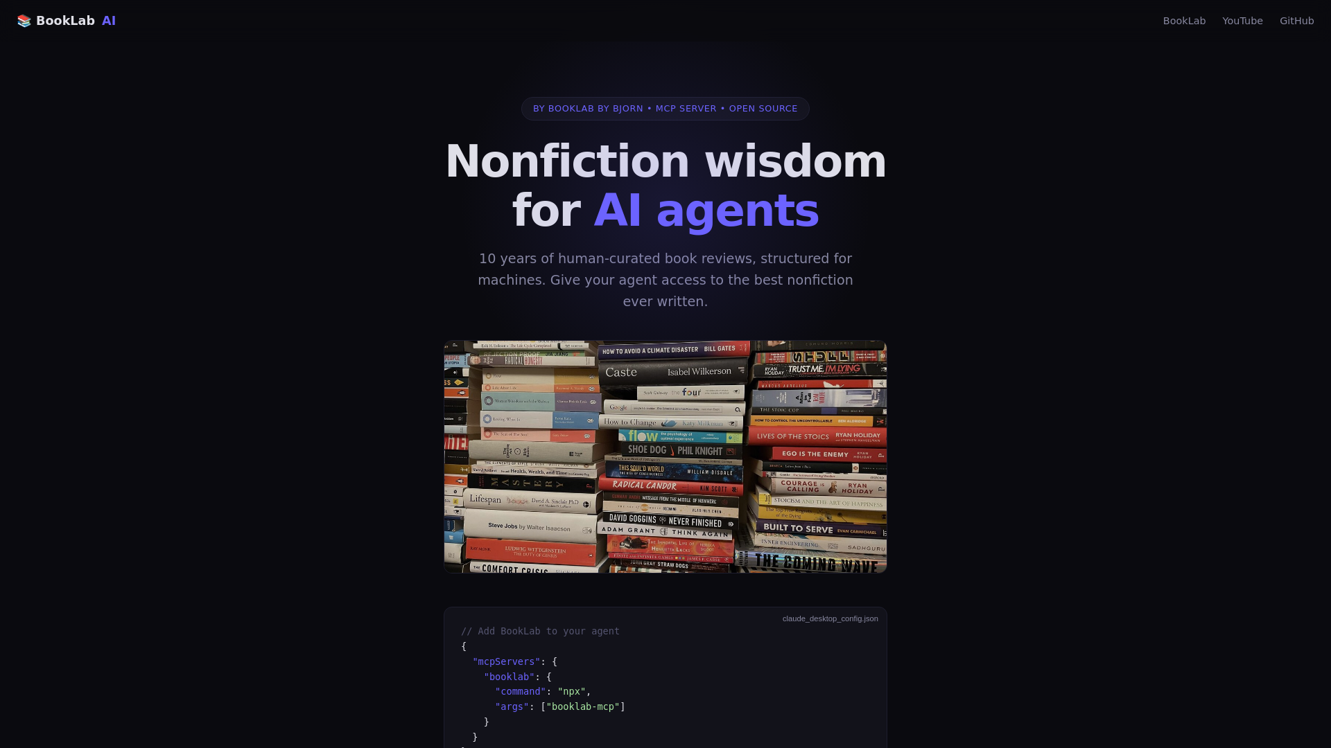 website screenshot of https://booklabai.pages.dev/