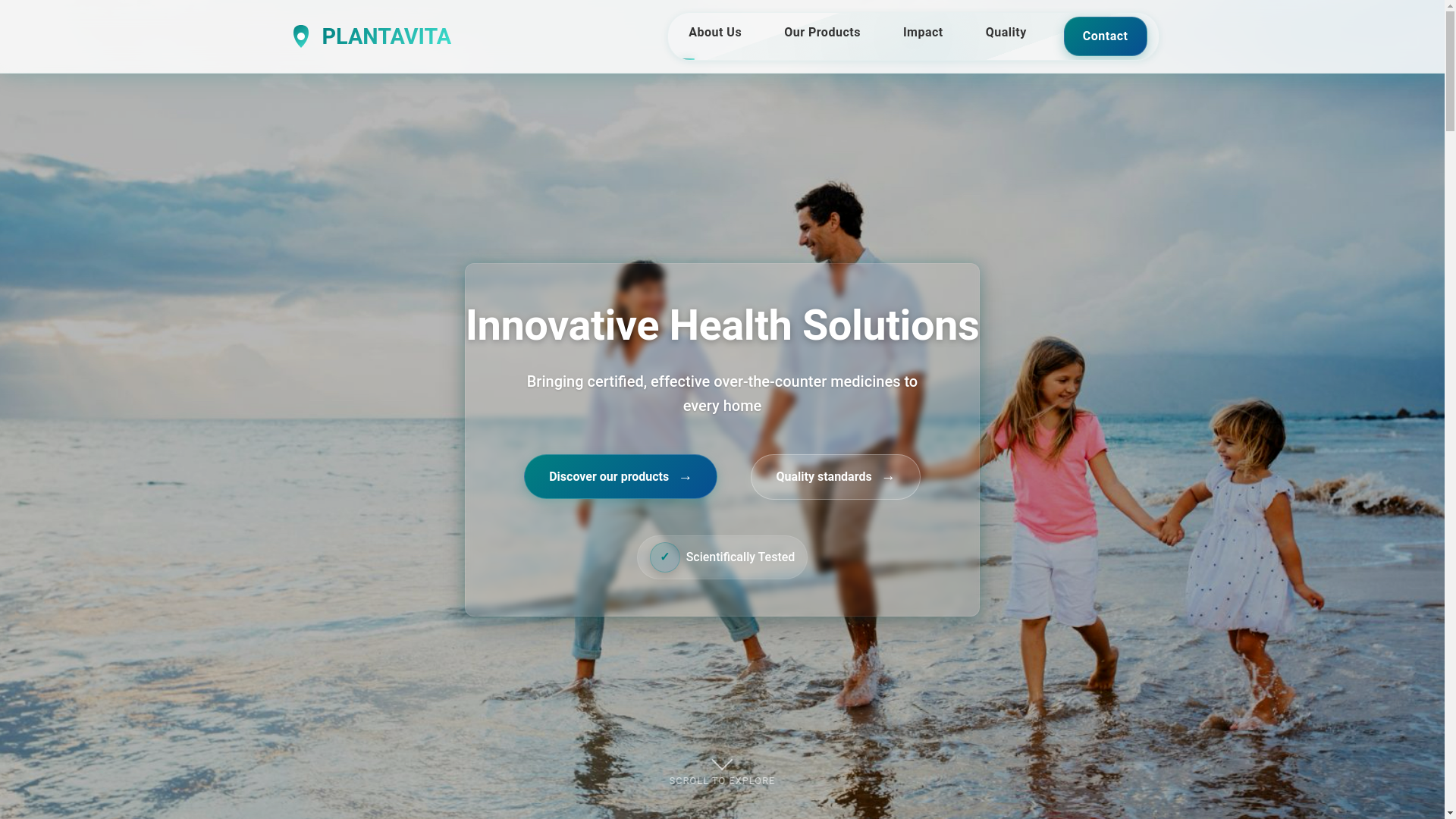 website screenshot of https://plantavita.eu/