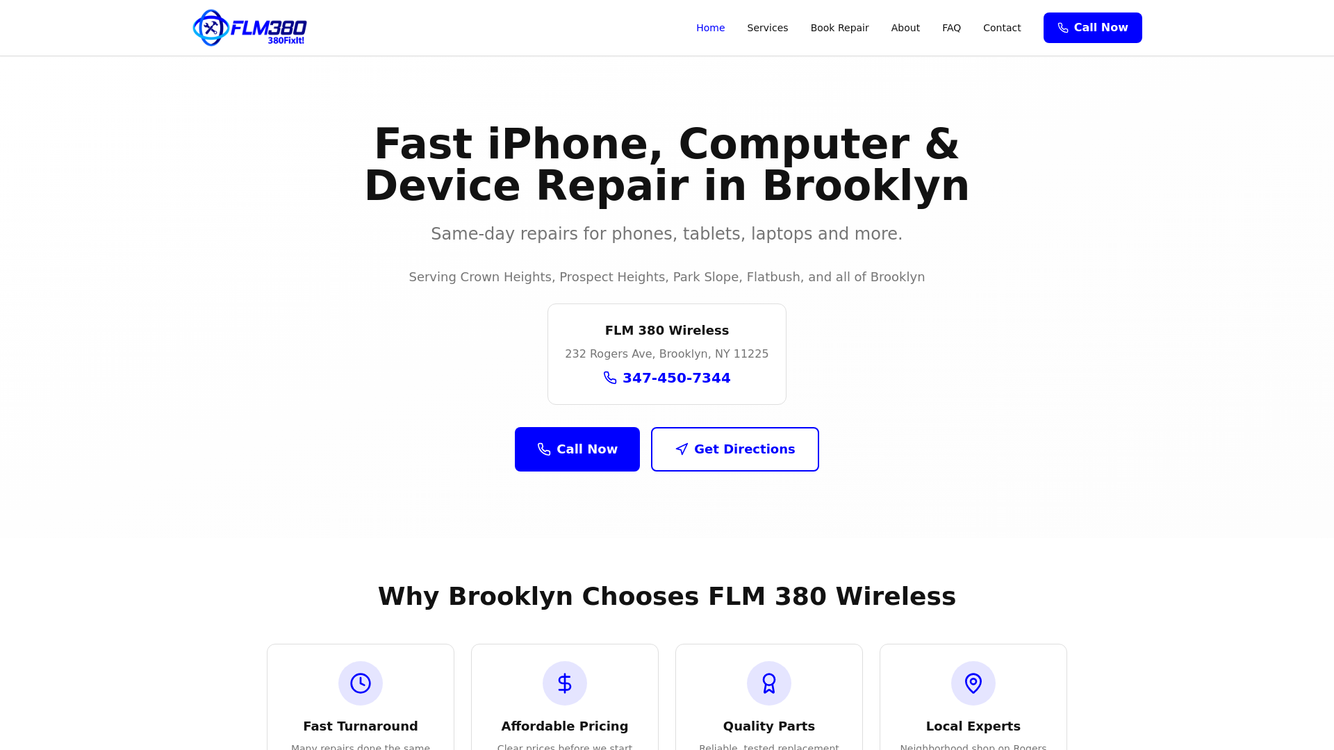 website screenshot of https://iphonerepair-sjnid.kinsta.page