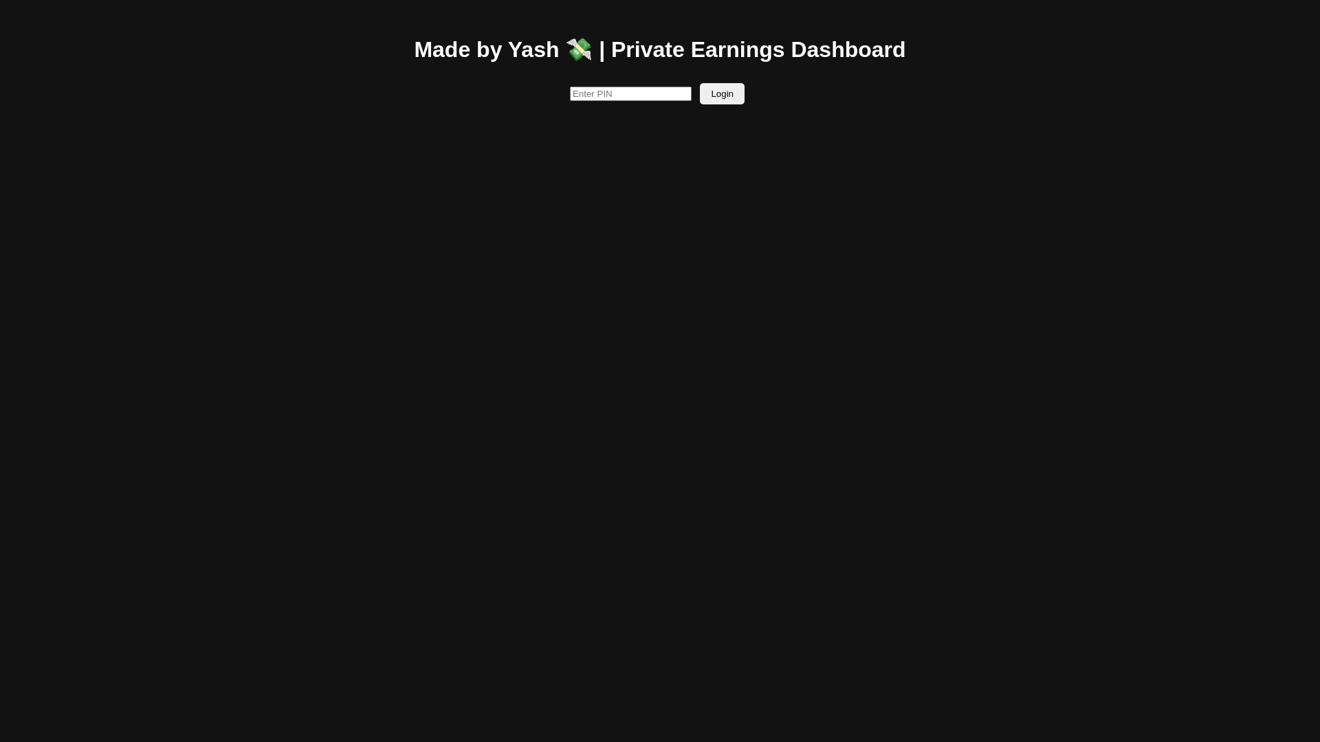 website screenshot of https://yashscryptdashboard.pages.dev/