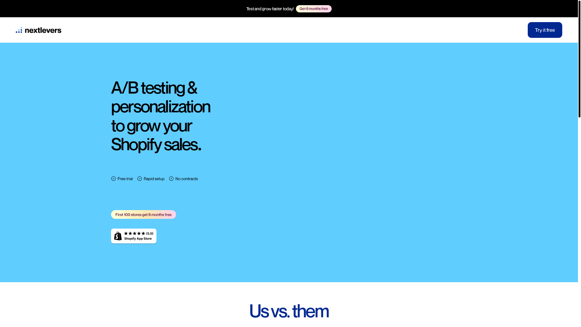 website screenshot of https://nextlevers.com/