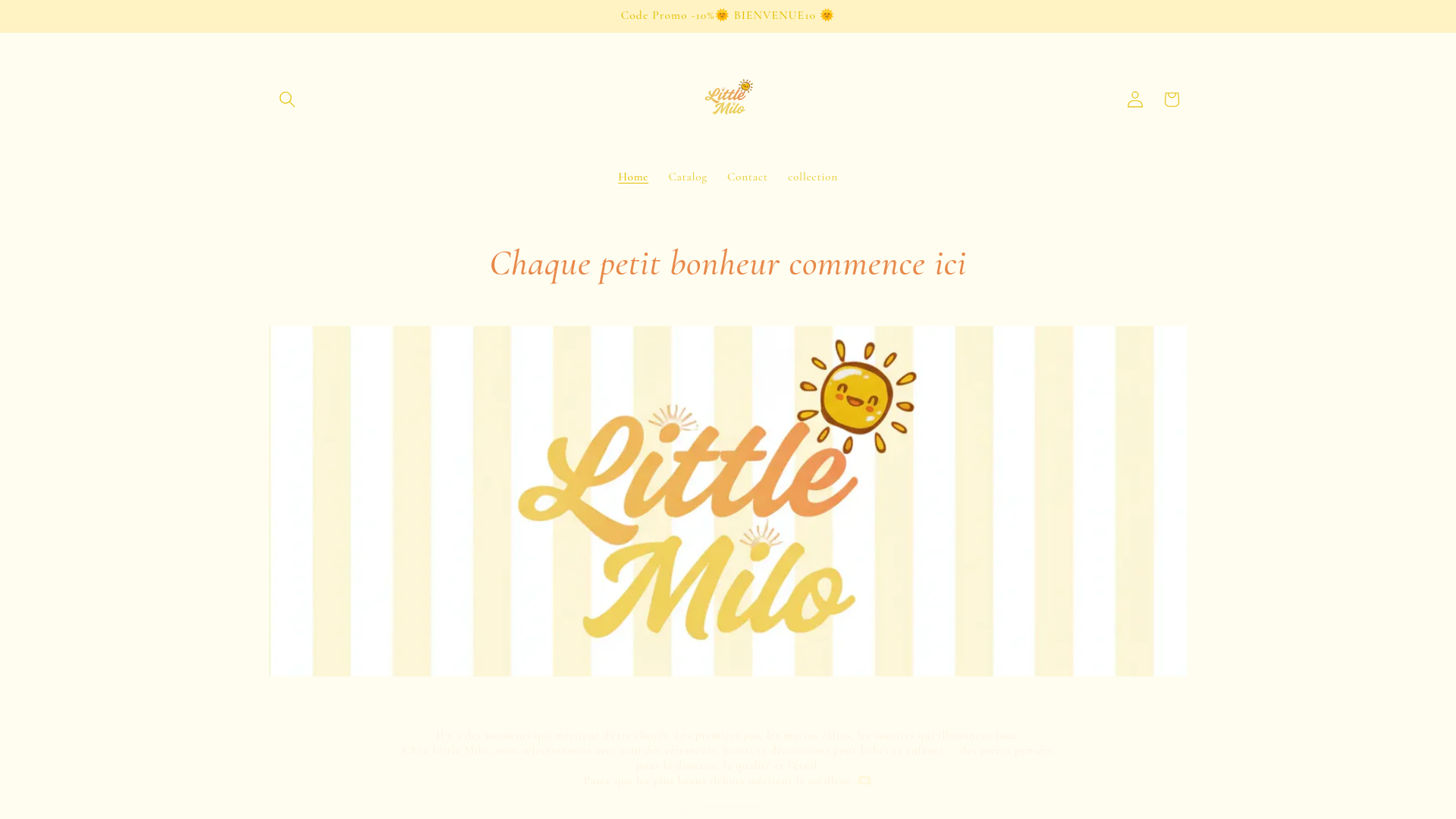 website screenshot of https://littlemilo.be