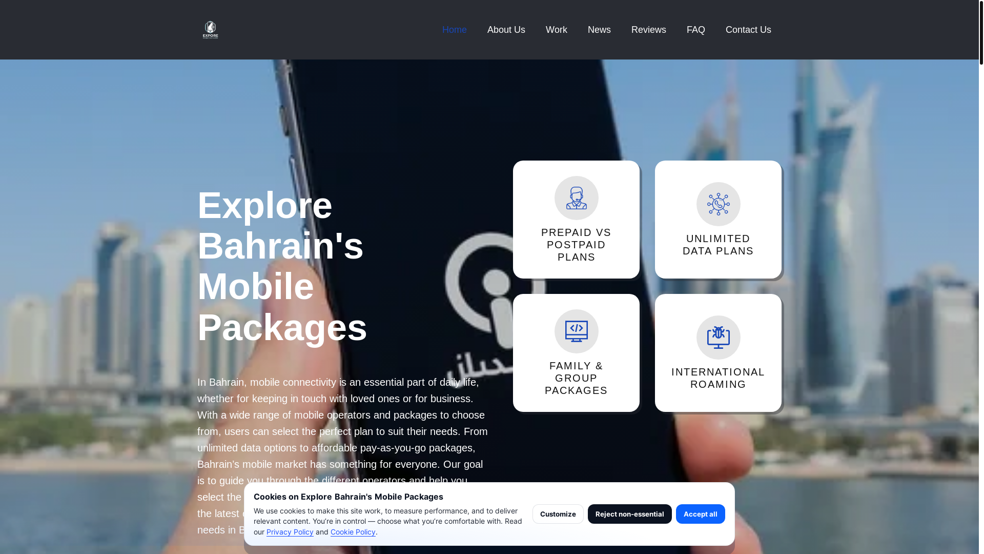 website screenshot of https://mobilebahrain.pro/