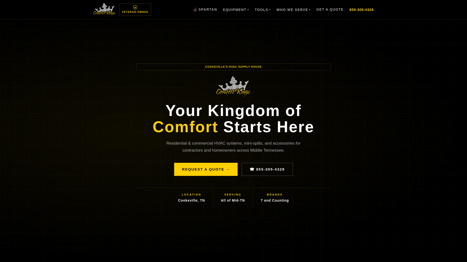 website screenshot of https://client-comfort-kings-tn.pages.dev/