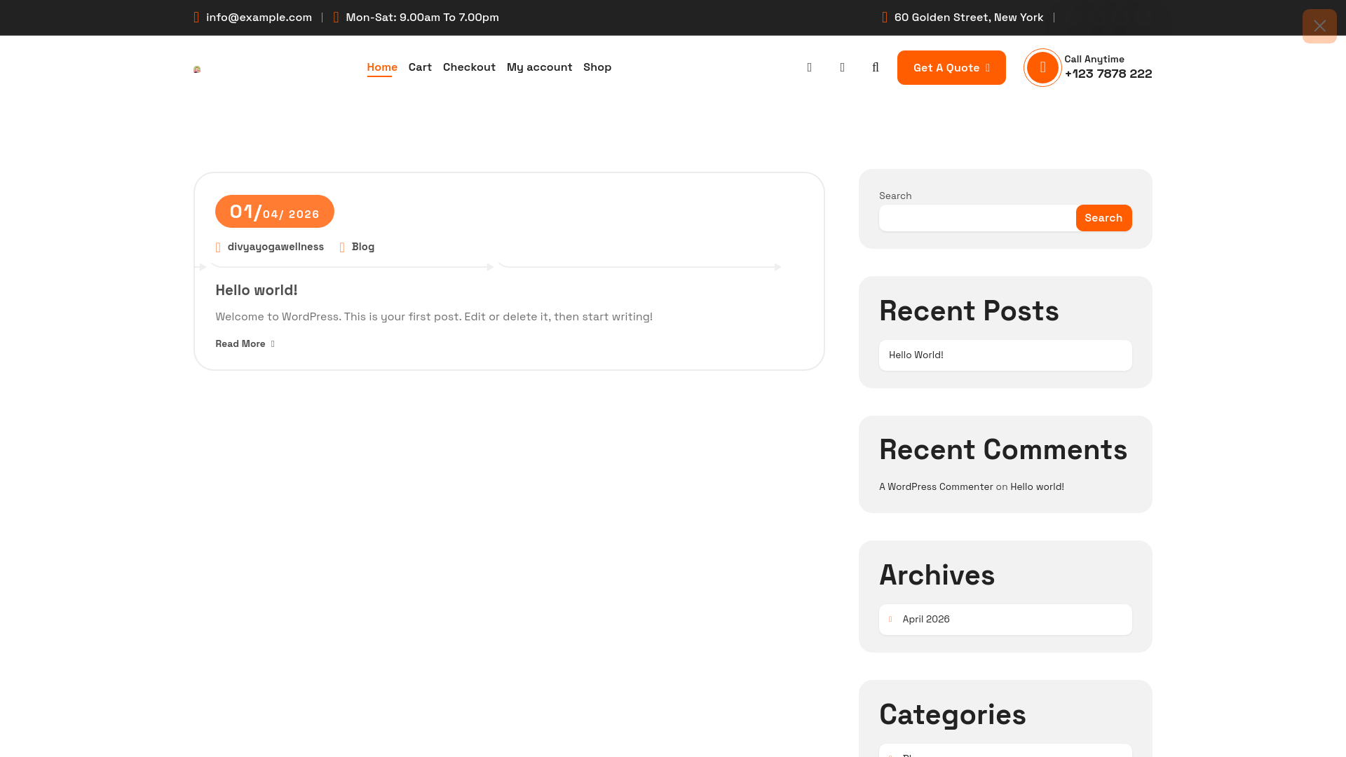 website screenshot of https://shrinandisweets.in