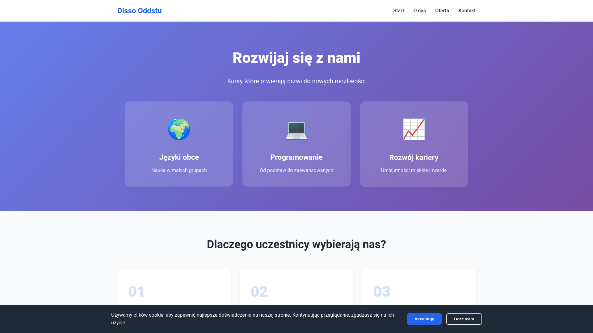 website screenshot of https://dissooddstu.center/