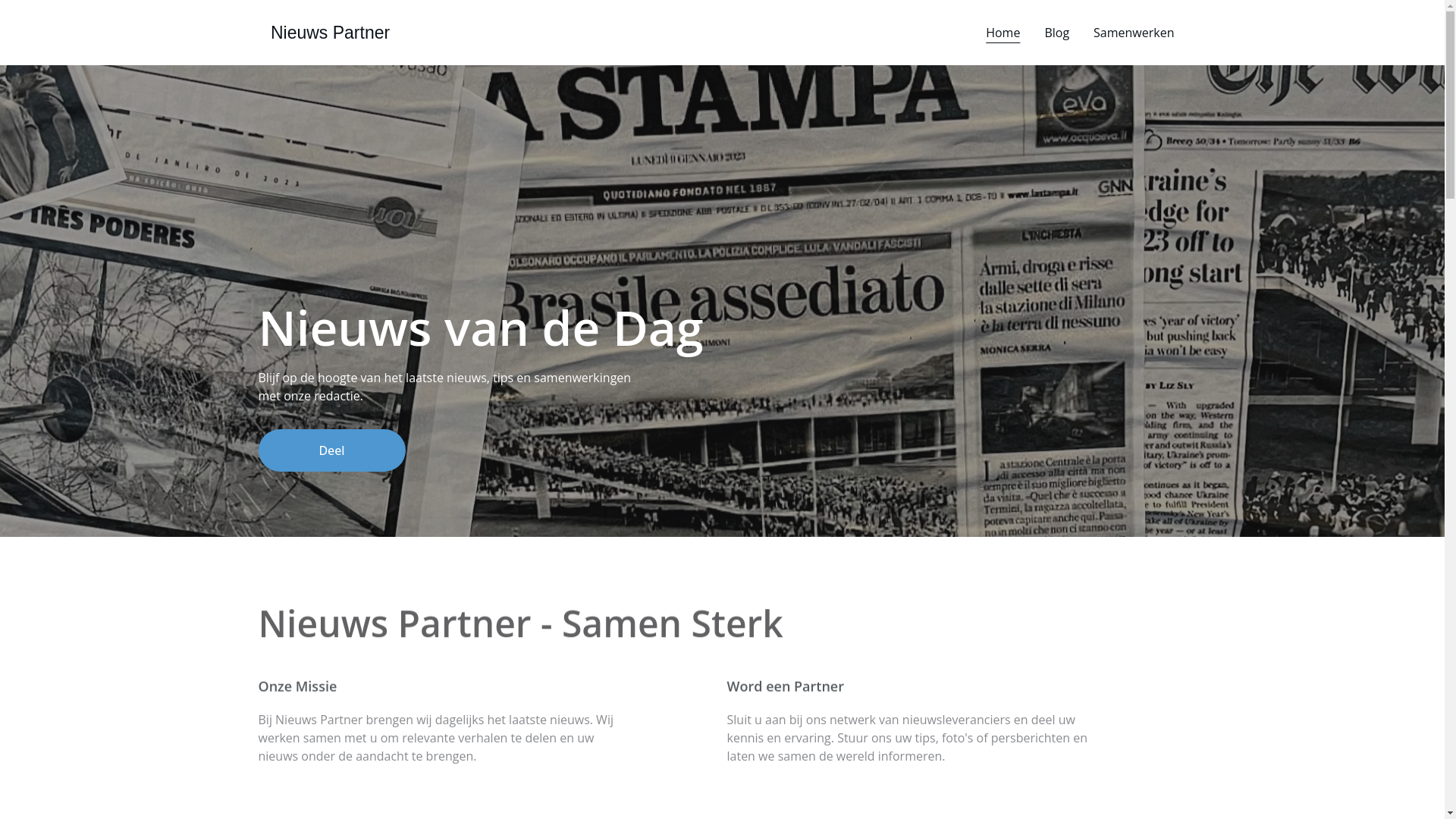 website screenshot of https://nieuwspartner.nl/