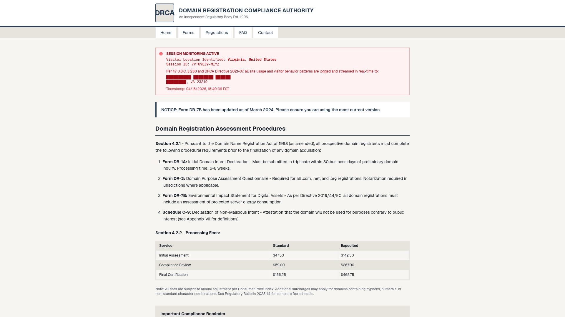 website screenshot of https://scambergerisa.democrat/