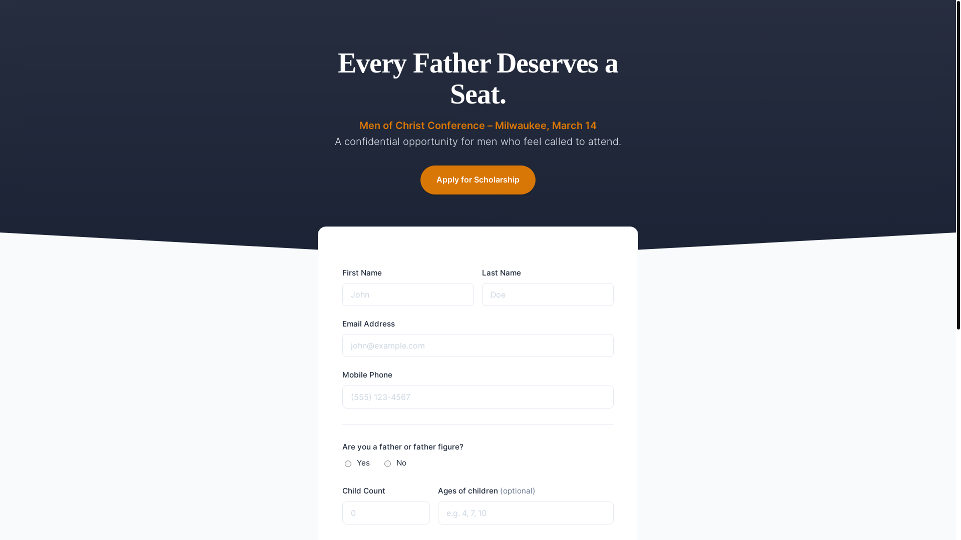 website screenshot of https://fathersseat.pages.dev/