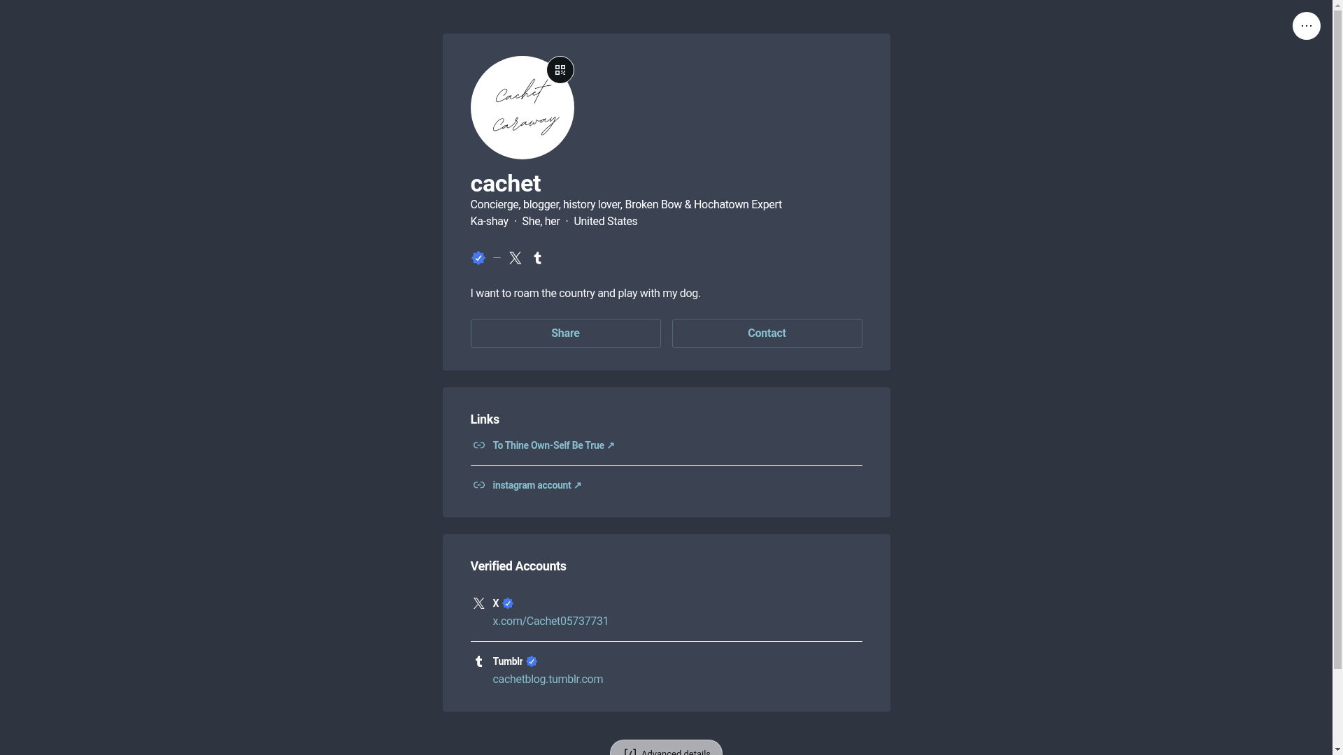 website screenshot of https://cachet.bio/