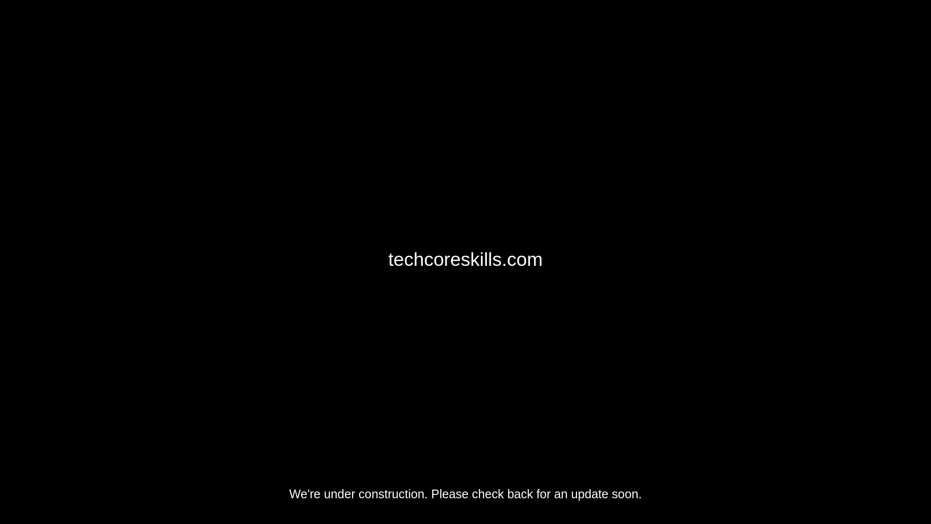 website screenshot of https://techcoreskills.com/