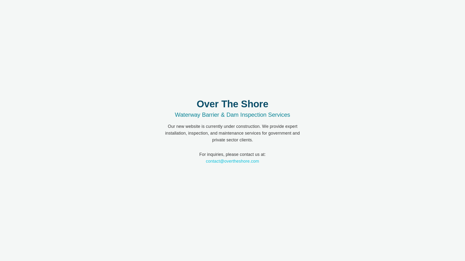website screenshot of https://overtheshore-landing.pages.dev/