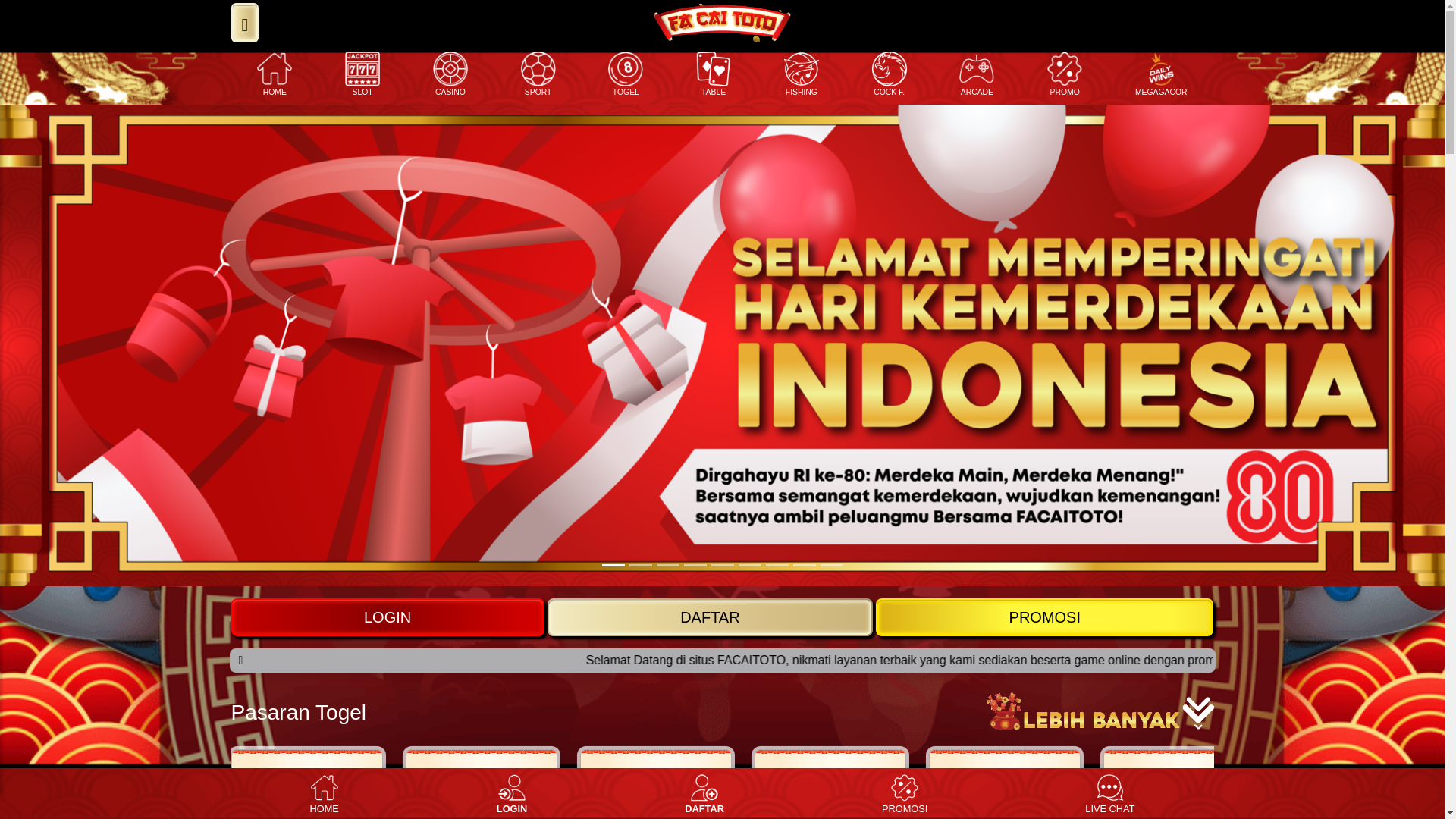 website screenshot of https://facaitotoweb.info/