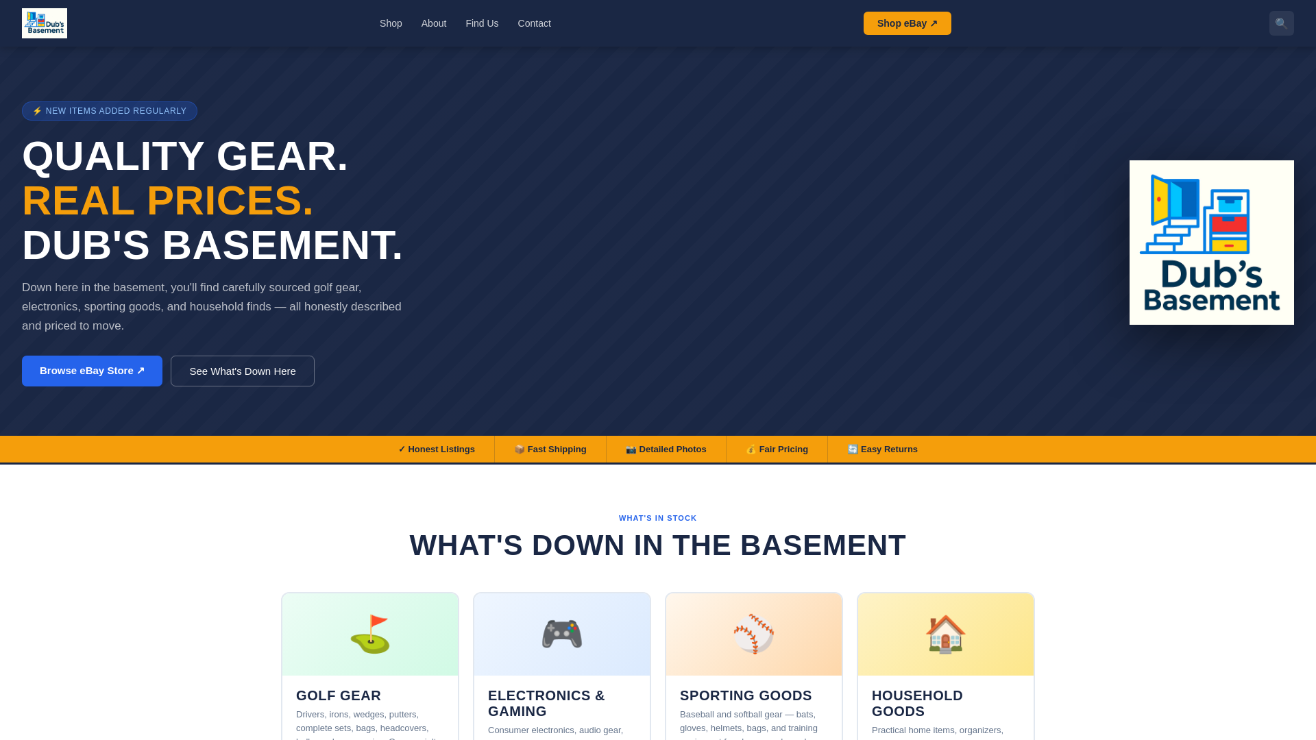 website screenshot of https://dubsbasement.com