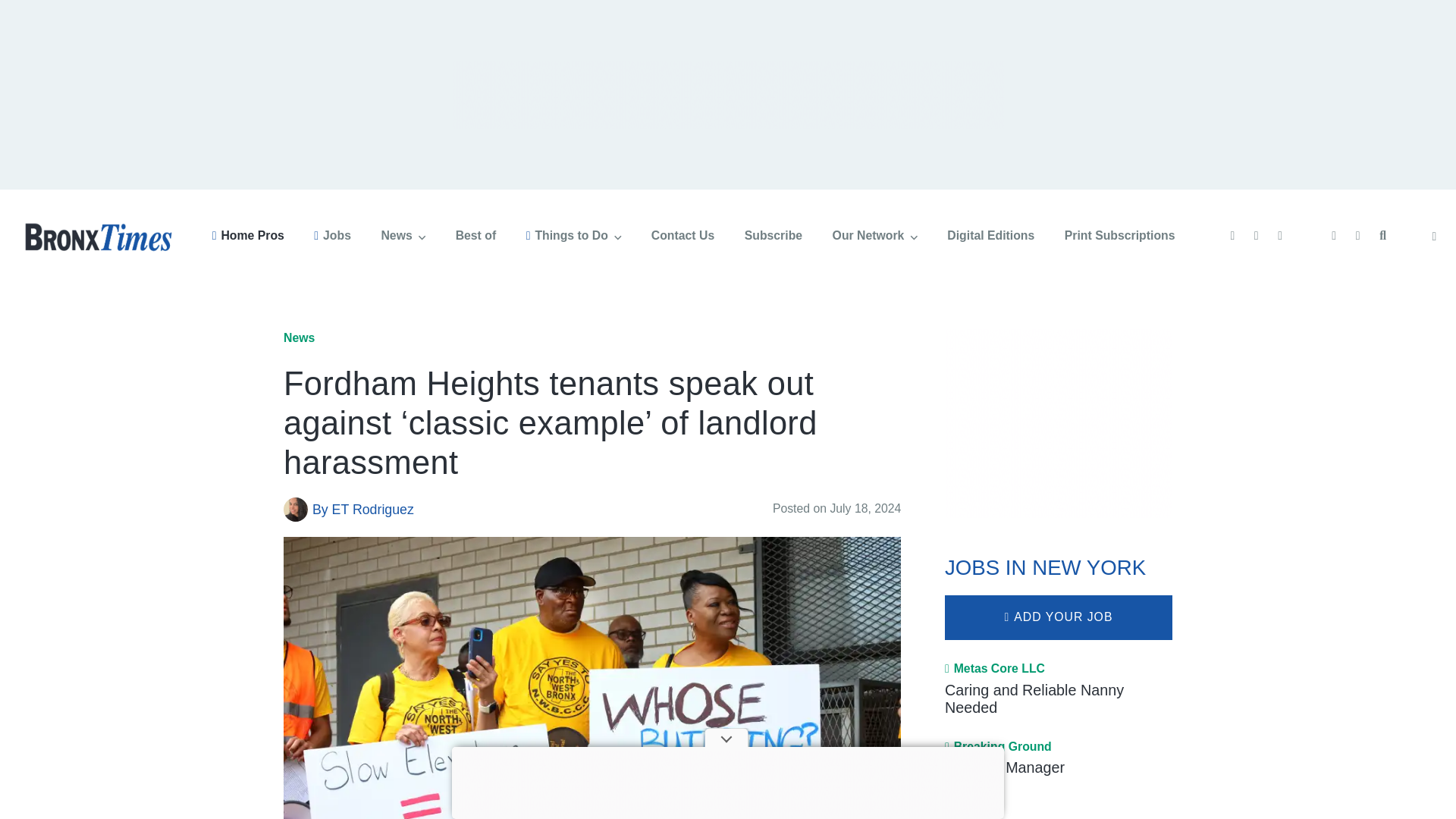 website screenshot of https://www.bxtimes.com/fordham-heights-tenants-landlord-harassment/