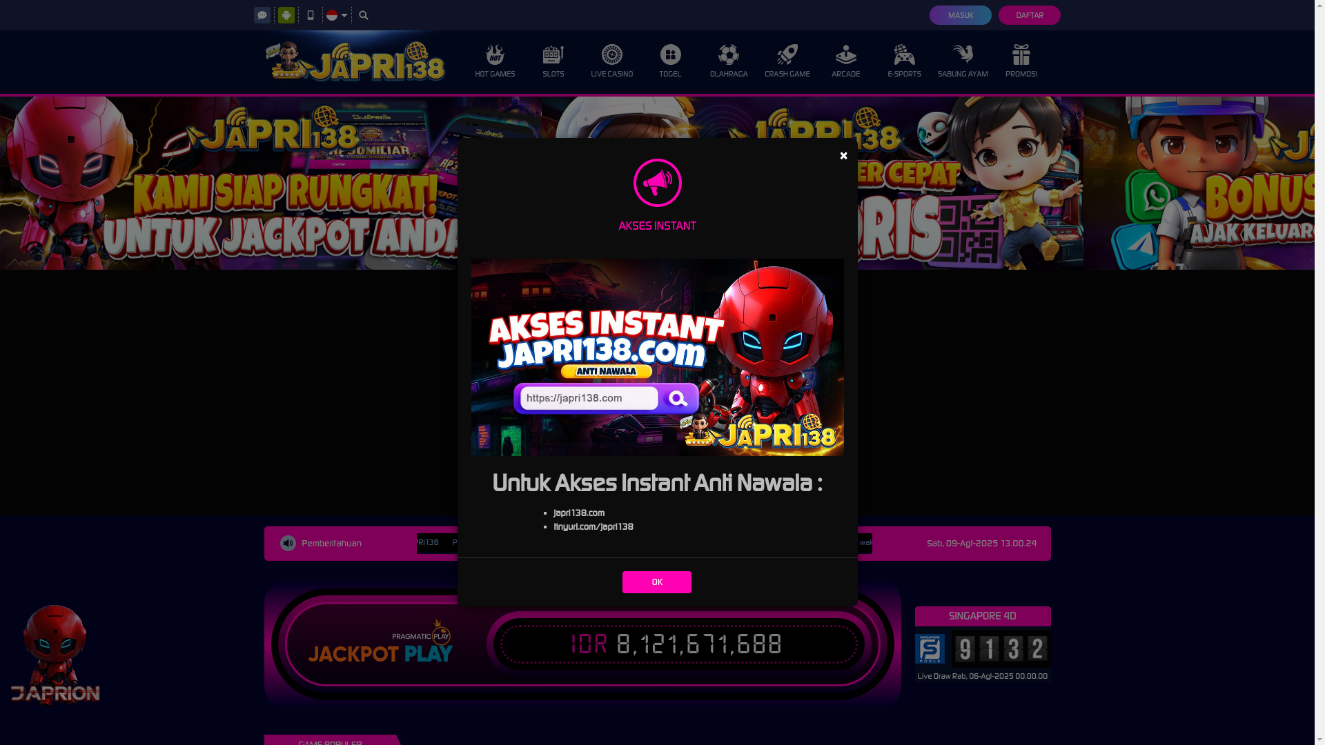 website screenshot of https://japrivipcuan.store/