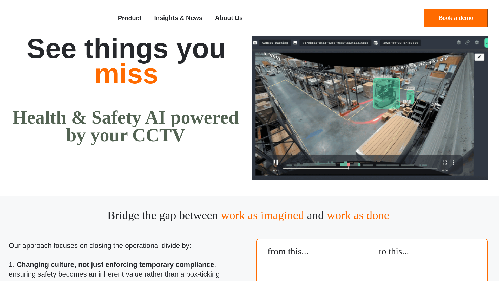 website screenshot of https://rvision-worksafety.com/