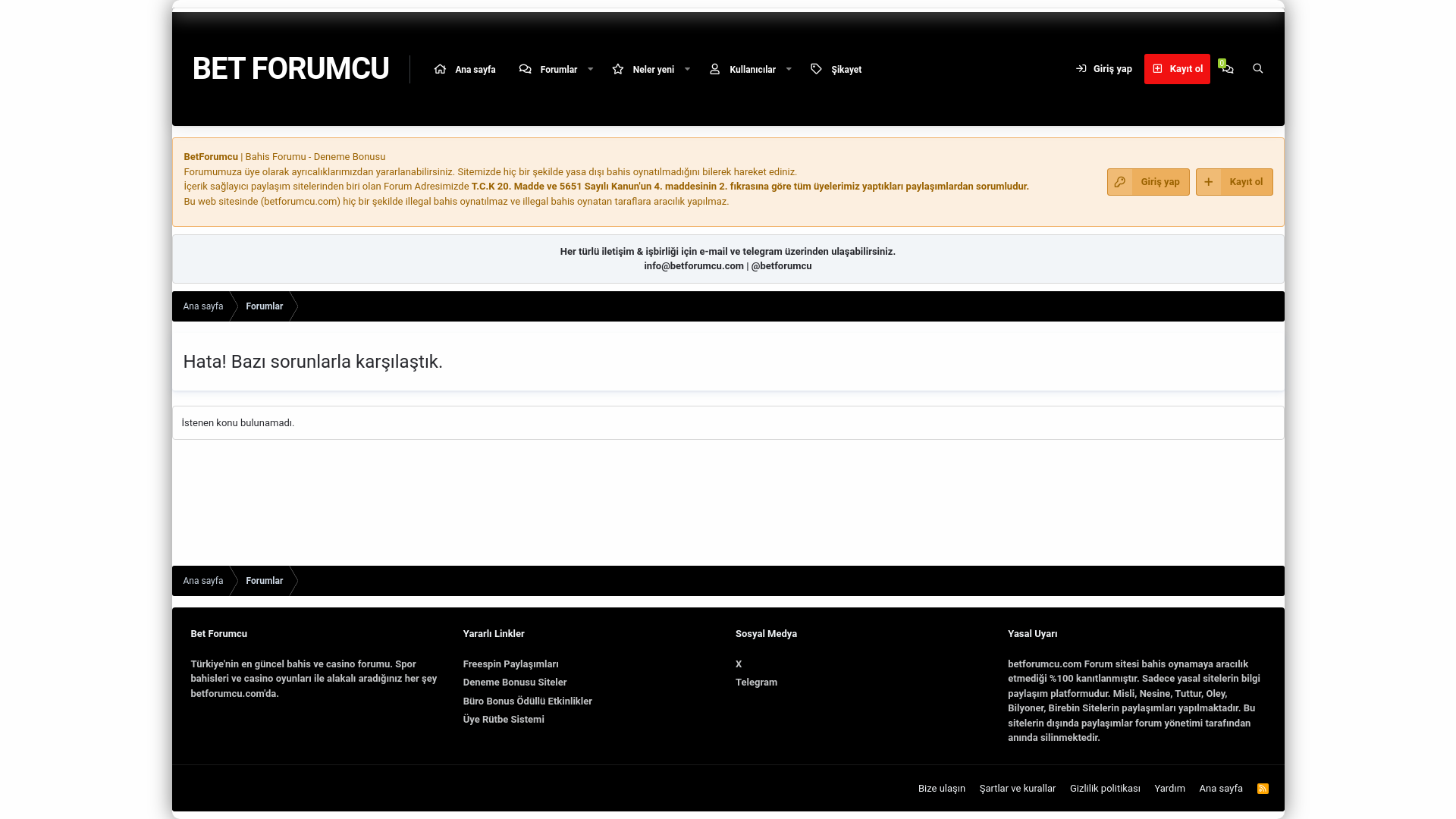 website screenshot of https://betforumcu.com/threads/dolandirici-dedebet.31391/