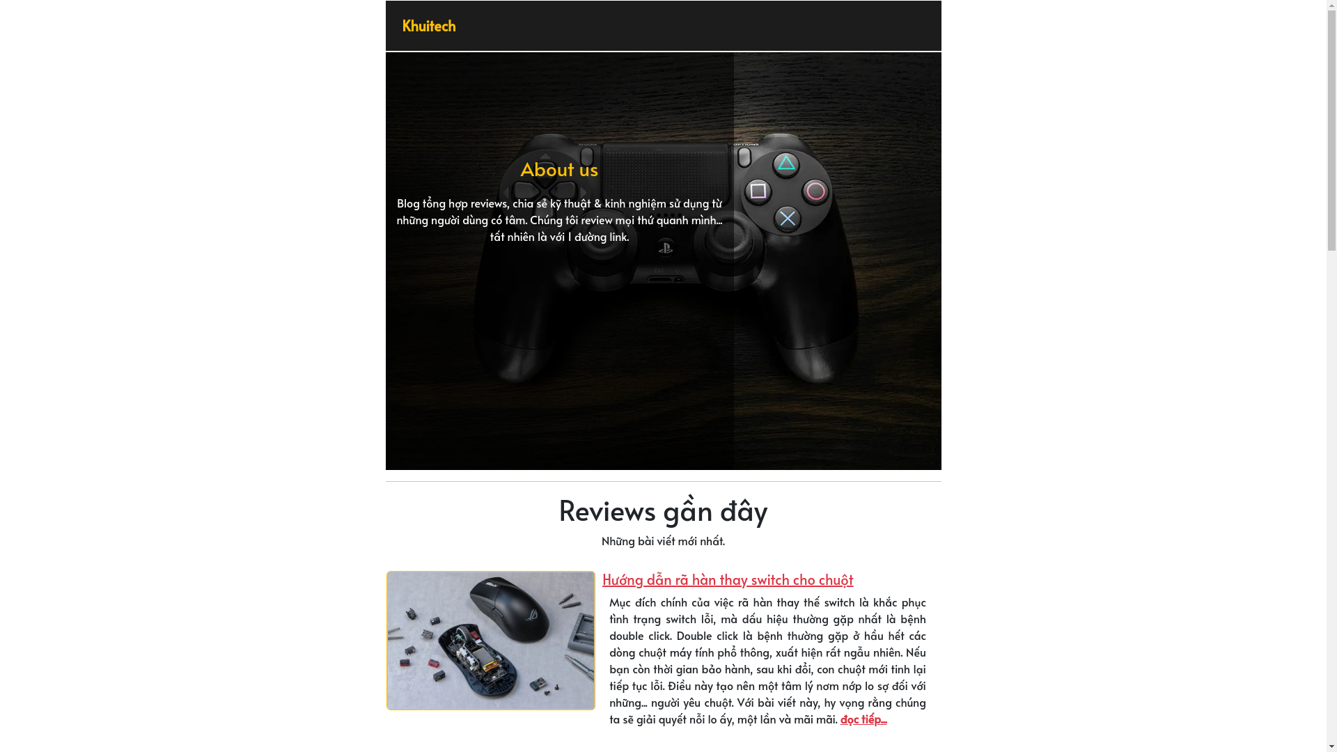 website screenshot of https://khuitech.com/