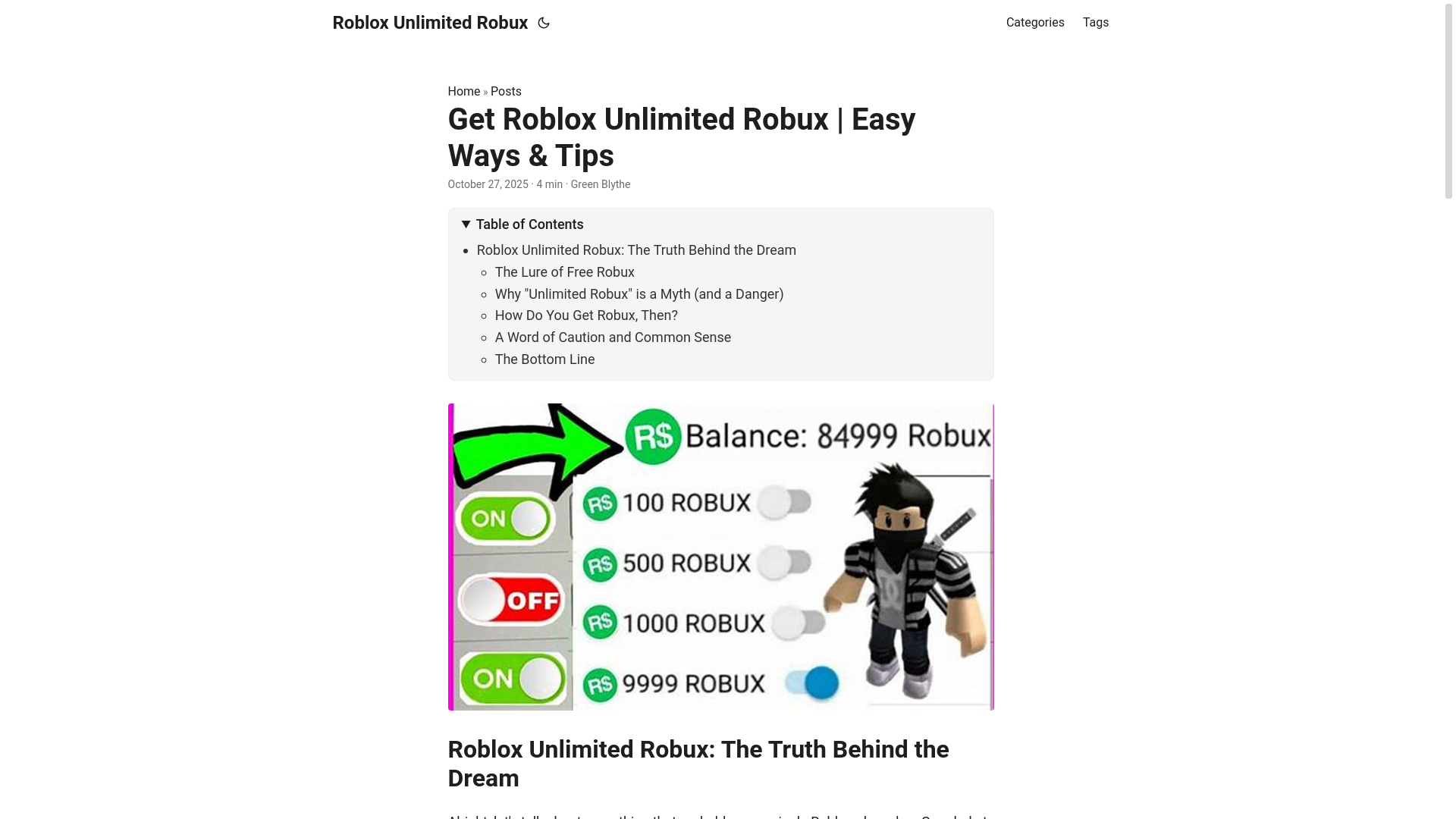 website screenshot of https://roblox-unlimited-robux.pages.dev/